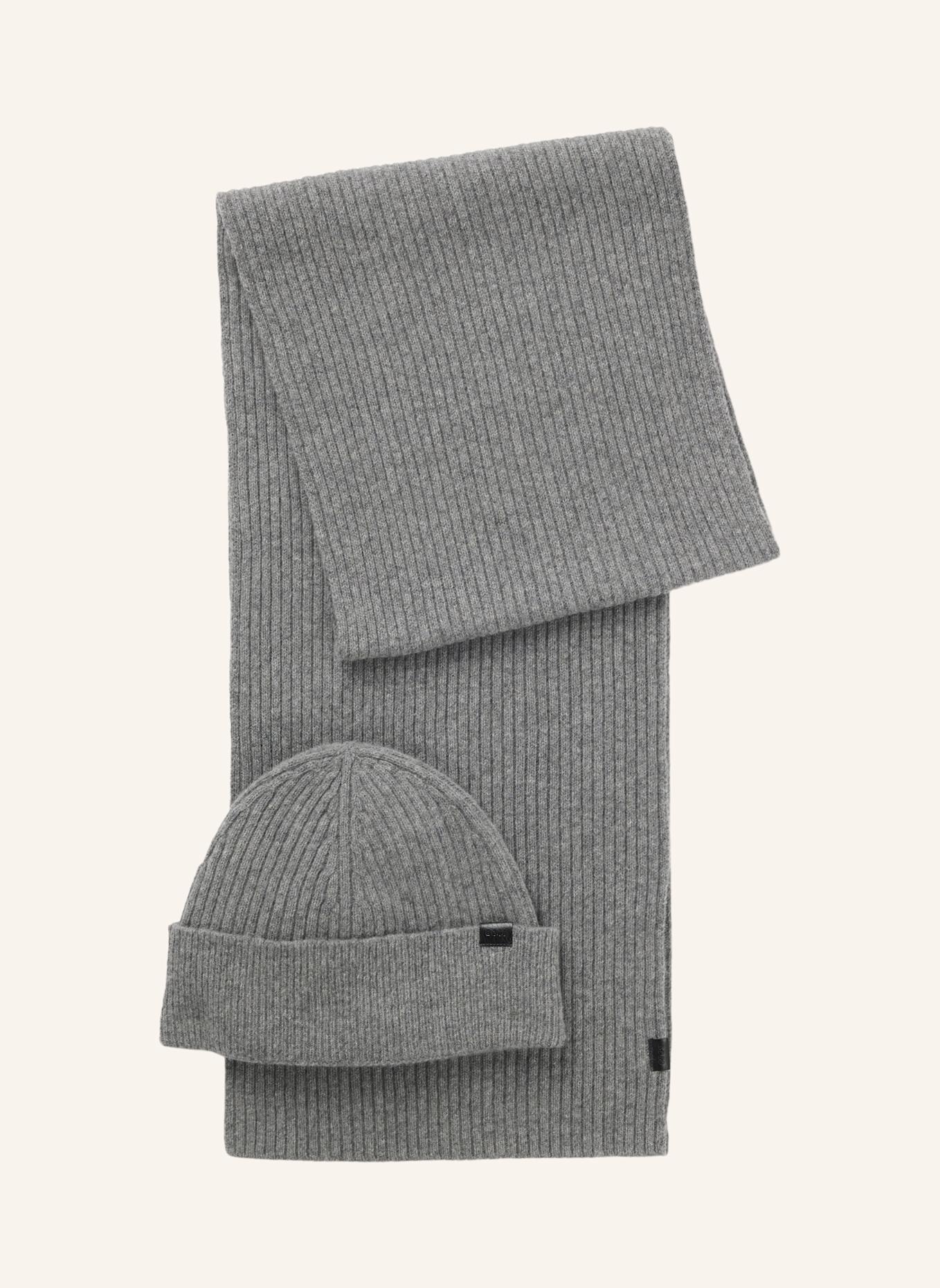 BOSS Strickschal UBOLDI_SET: SILBER