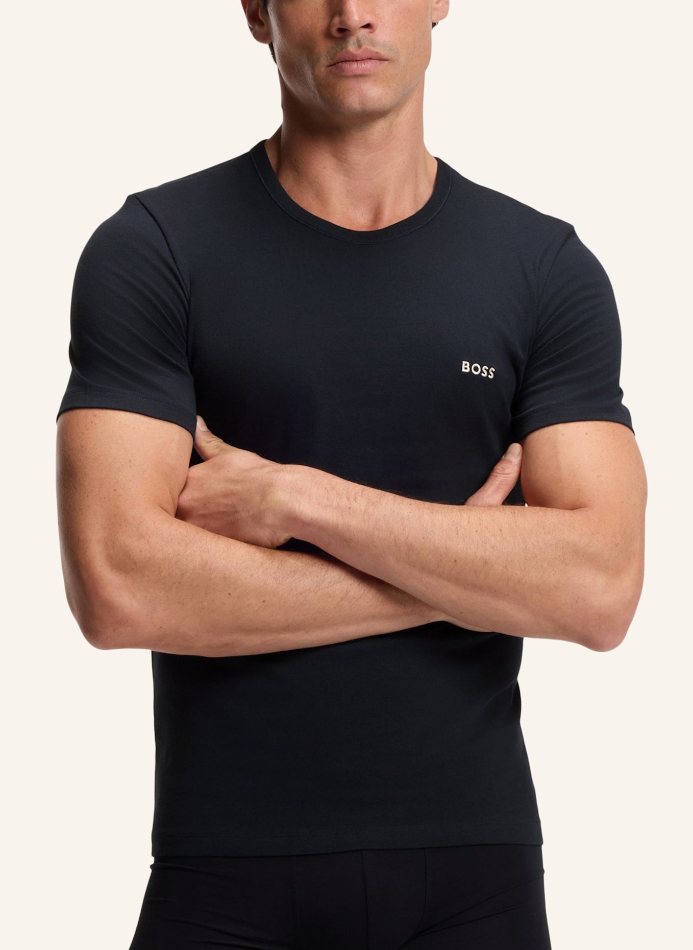 BOSS Unterwäsche Top TSHIRTRN 3P CLASSIC Regular Fit: WEISS