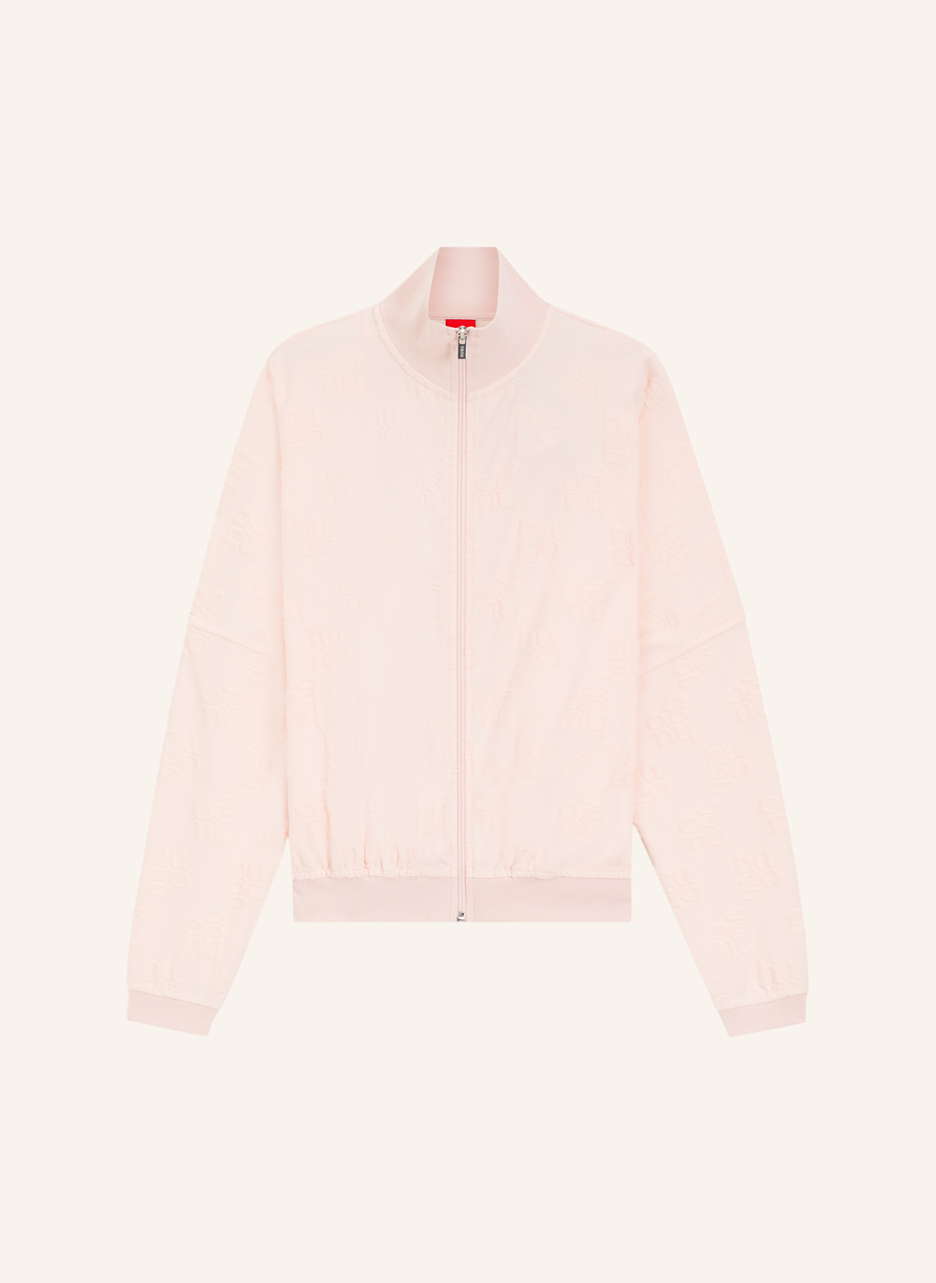 HUGO Loungewear Jacke TERRYMONOGRAM_JACKET: HELLROSA