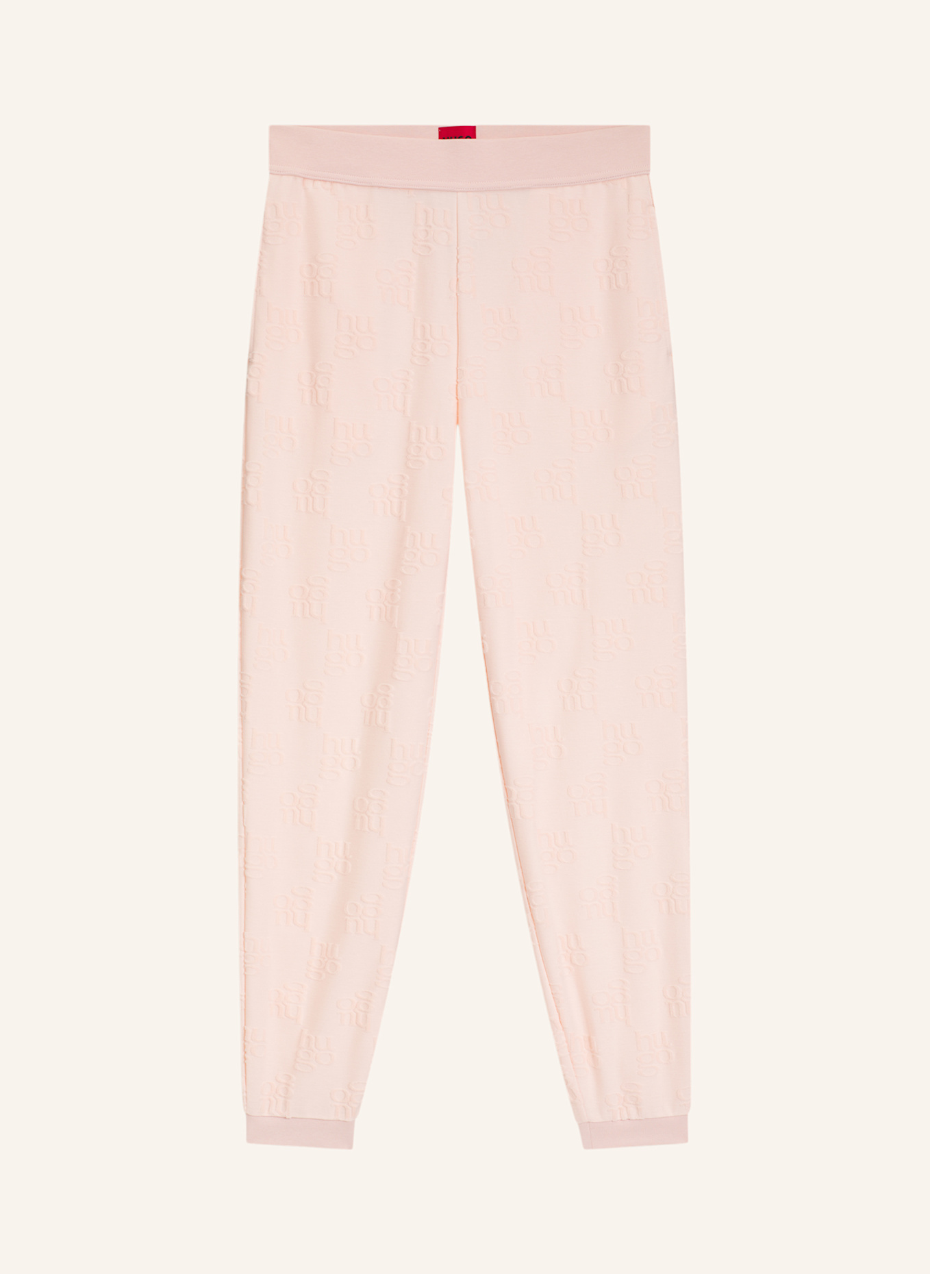 HUGO Loungewear Unterteil TERRYMONOGRAM_PANTS: HELLROSA