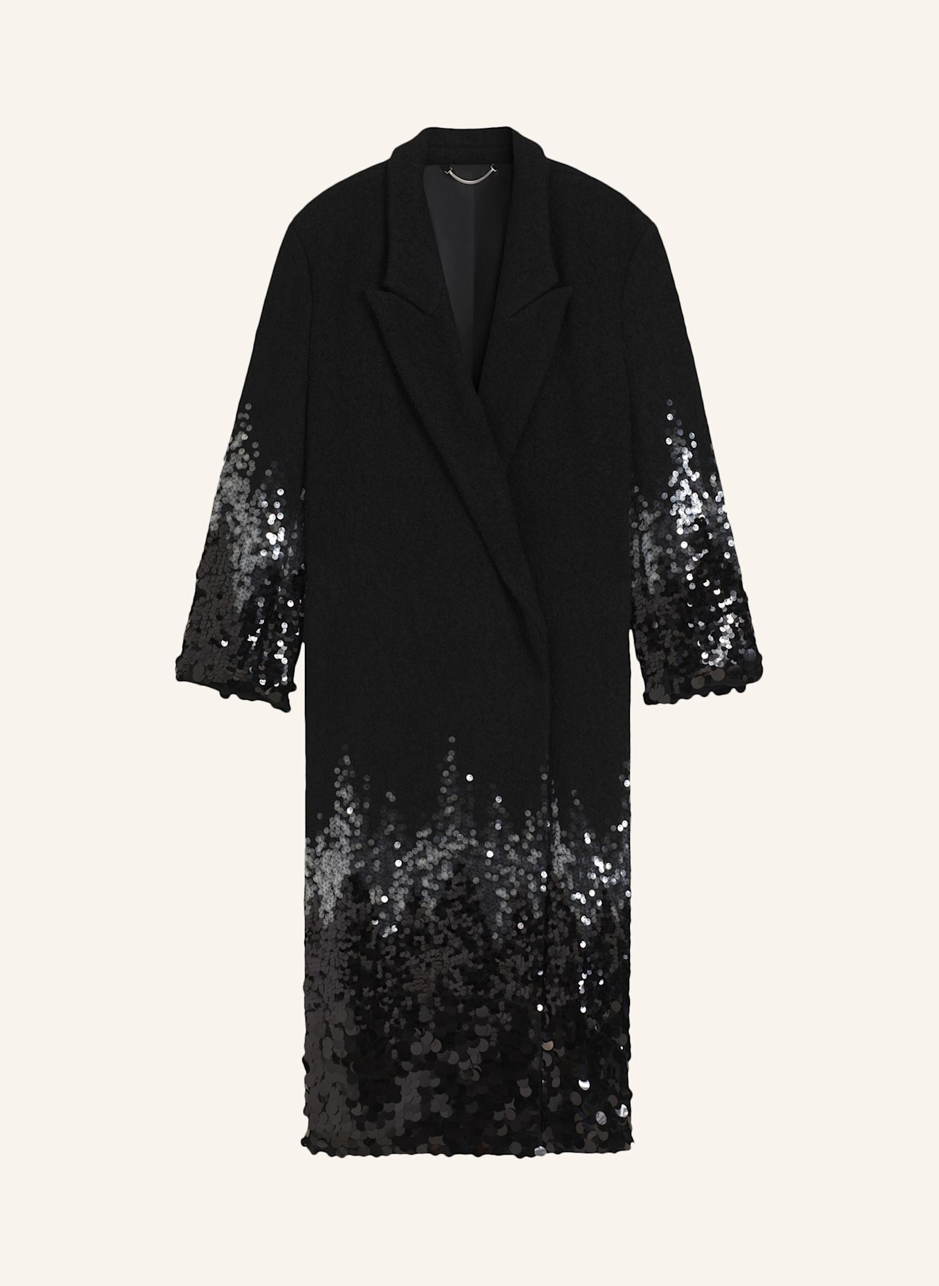 BOSS Klassischer Mantel CASCANA1 Regular Fit: WEISS