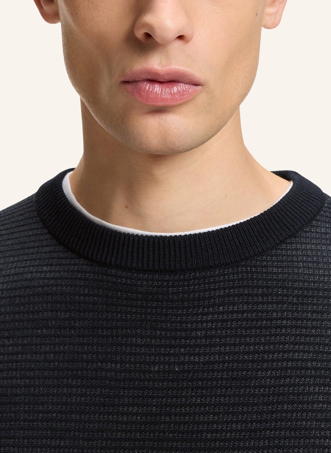 BOSS Pullover H-HINCLUSO_IN Regular Fit: DUNKELBLAU