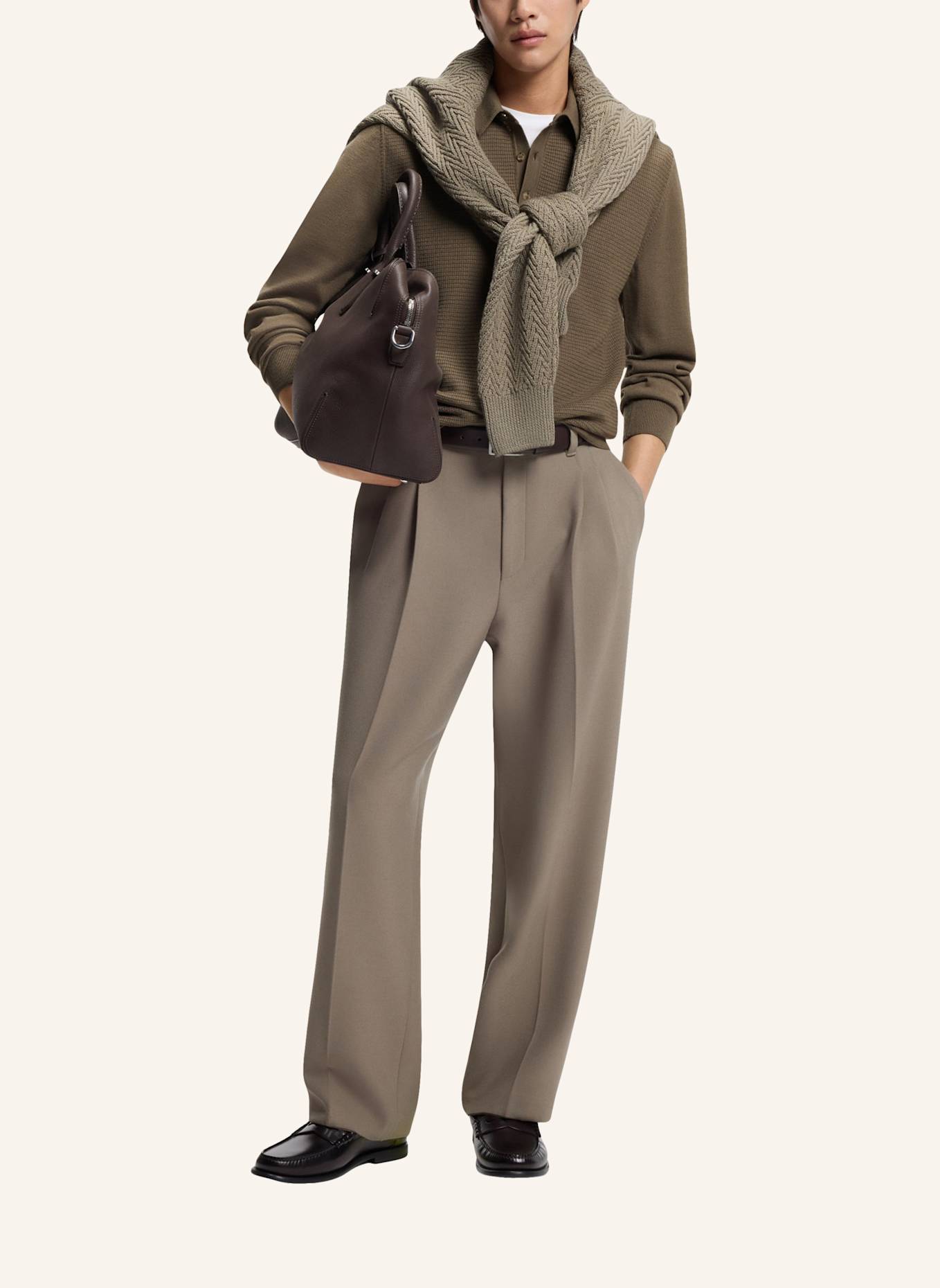 BOSS Pullover H-HINCOGNITO_IN Regular Fit: BRAUN