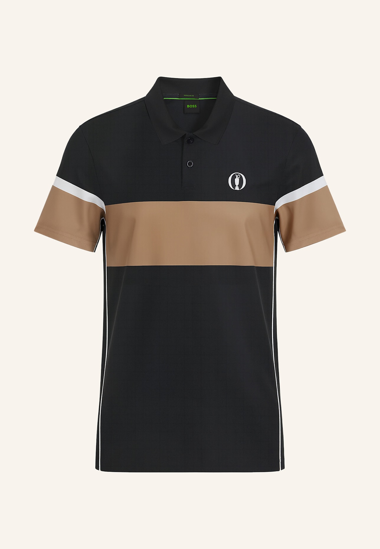 BOSS Poloshirt PADDY THE OPEN 25 Regular Fit: SCHWARZ