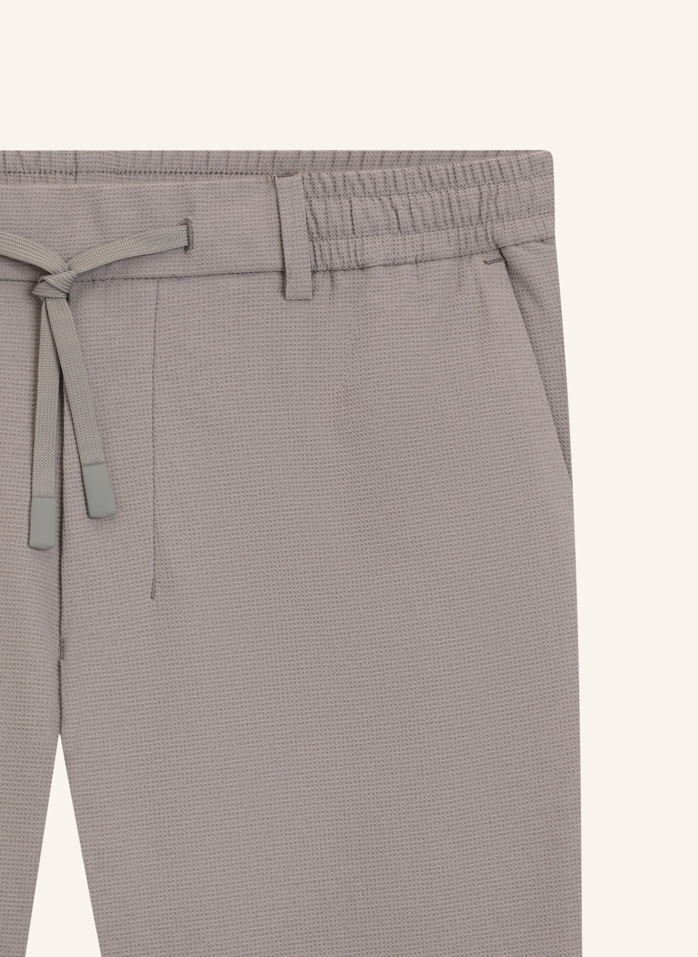 BOSS Casual Hose TR_BASIN WAFFLE Tapered Fit: GRAU