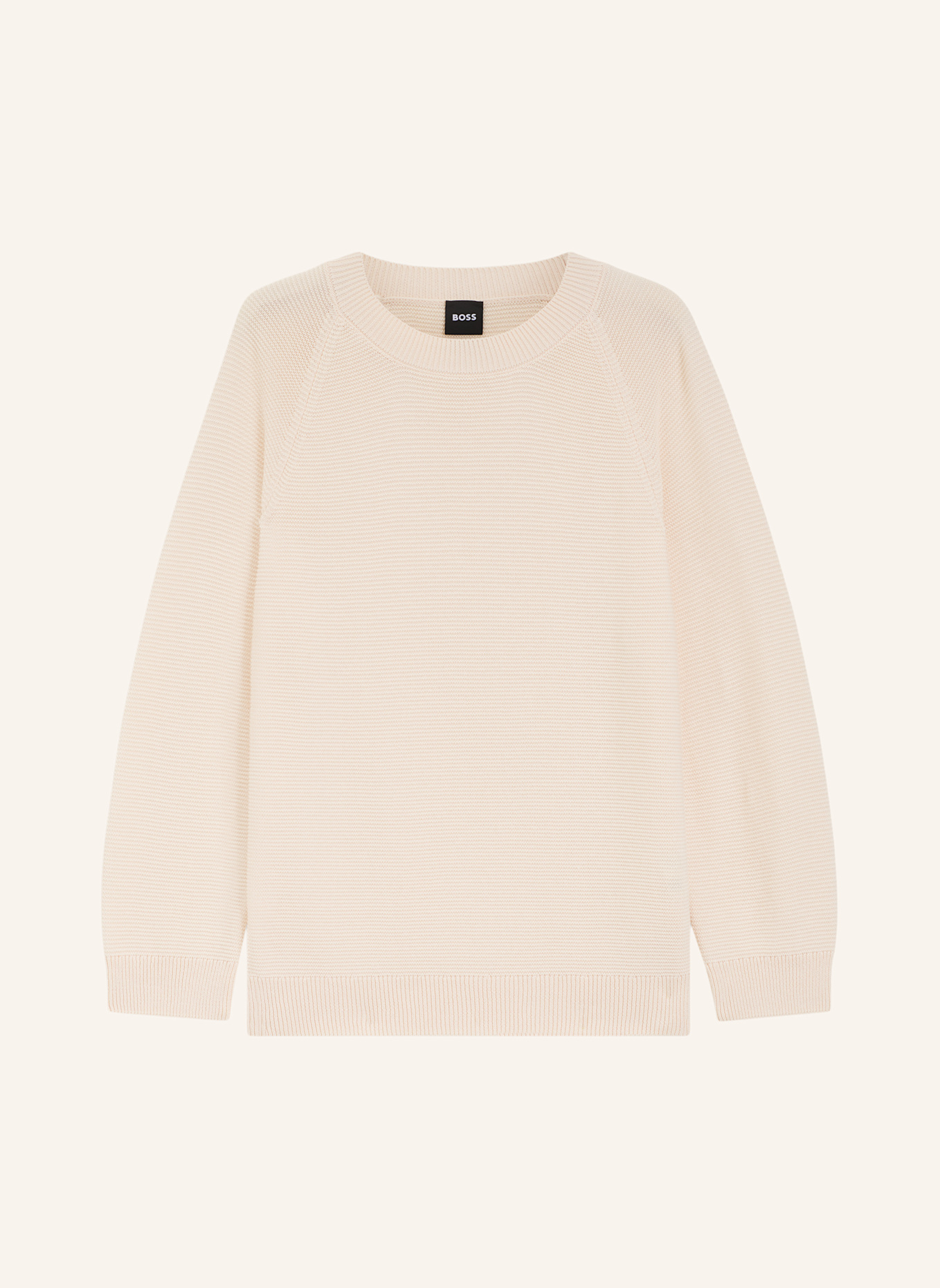 BOSS Pullover FOVILA Relaxed Fit: BEIGE