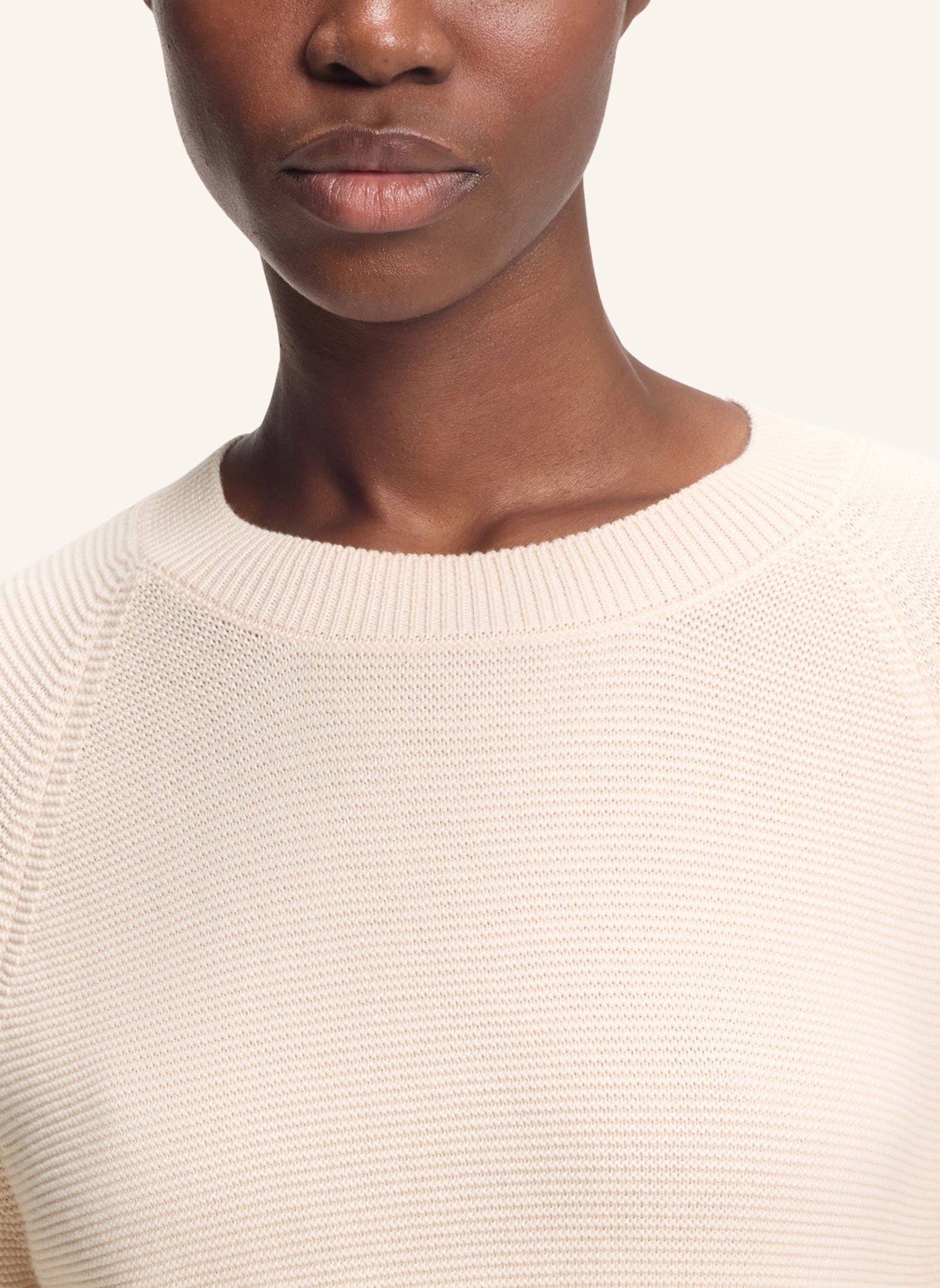 BOSS Pullover FOVILA Relaxed Fit: BEIGE