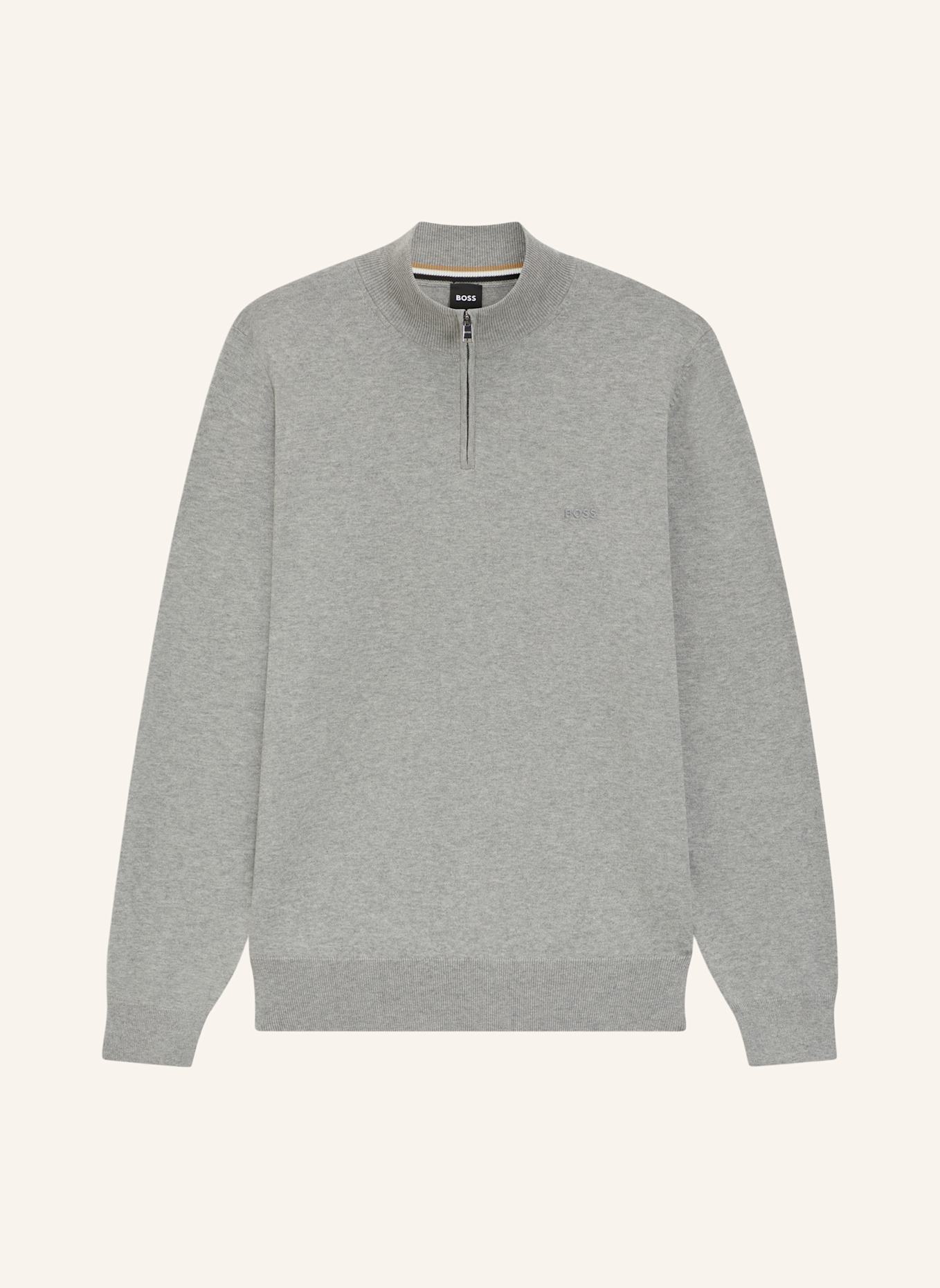 BOSS Pullover PADRO-L Regular Fit: SILBER