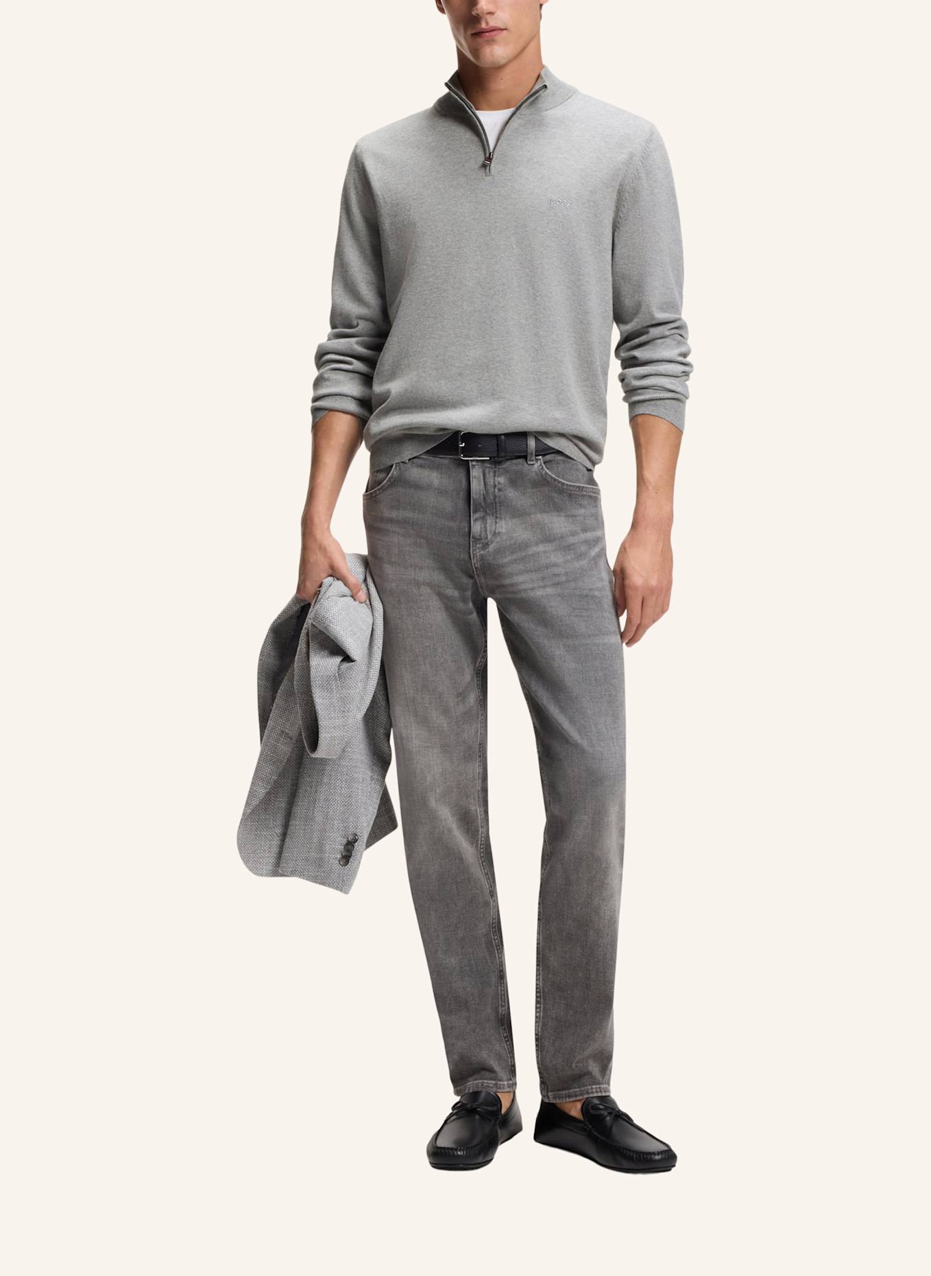 BOSS Pullover PADRO-L Regular Fit: SILBER