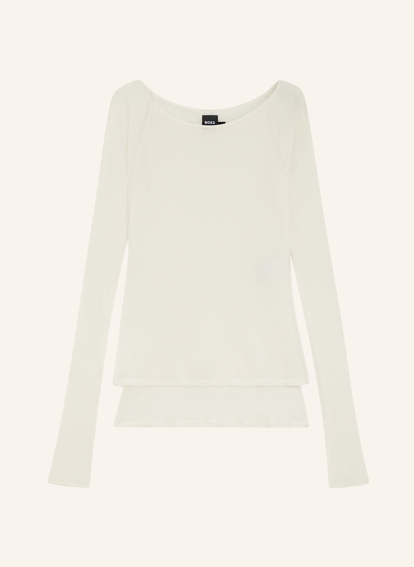 BOSS Casual Top EDUPLA1 Slim Fit: WEISS