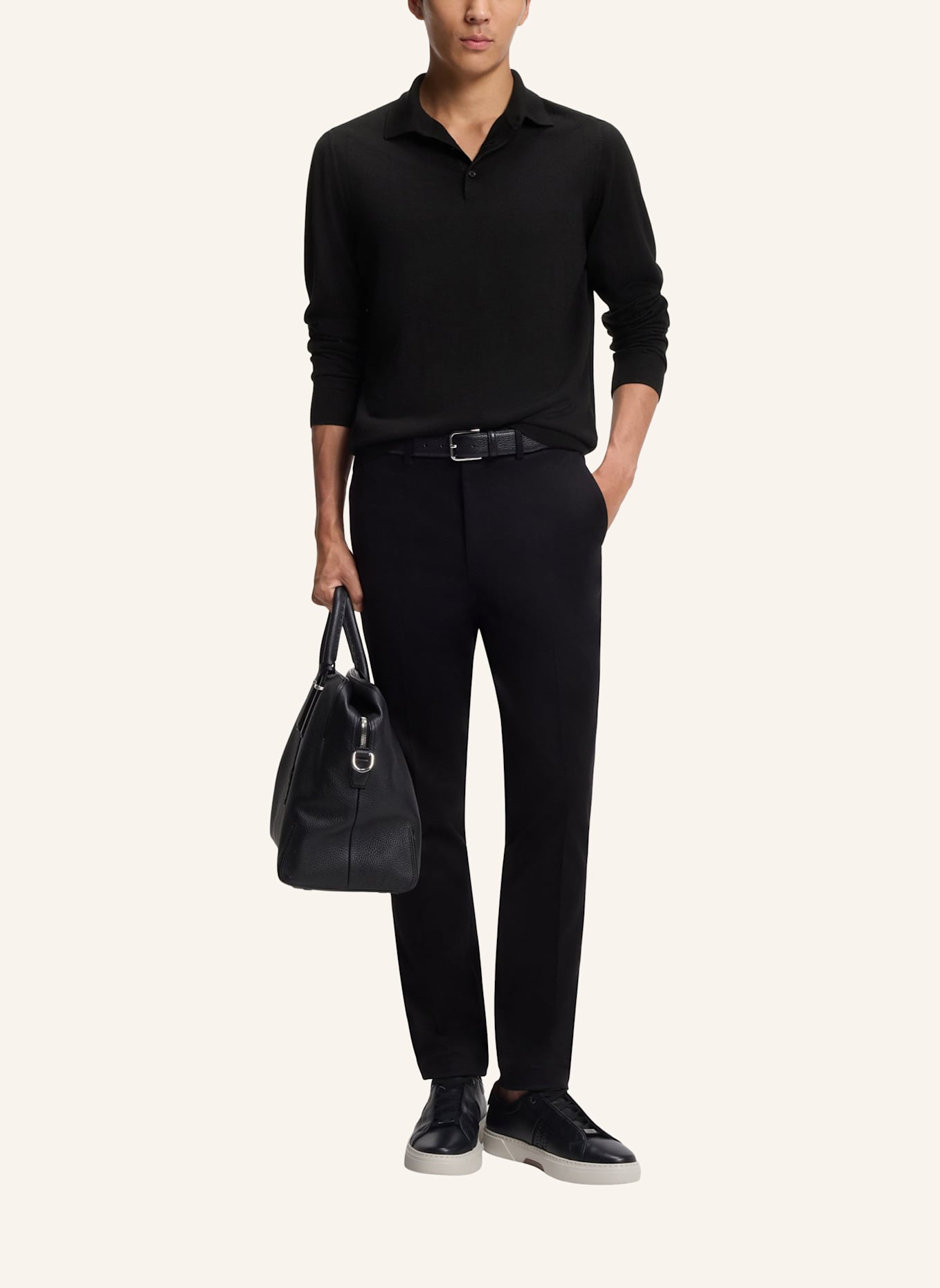 BOSS Pullover L-OVIO Regular Fit: SCHWARZ