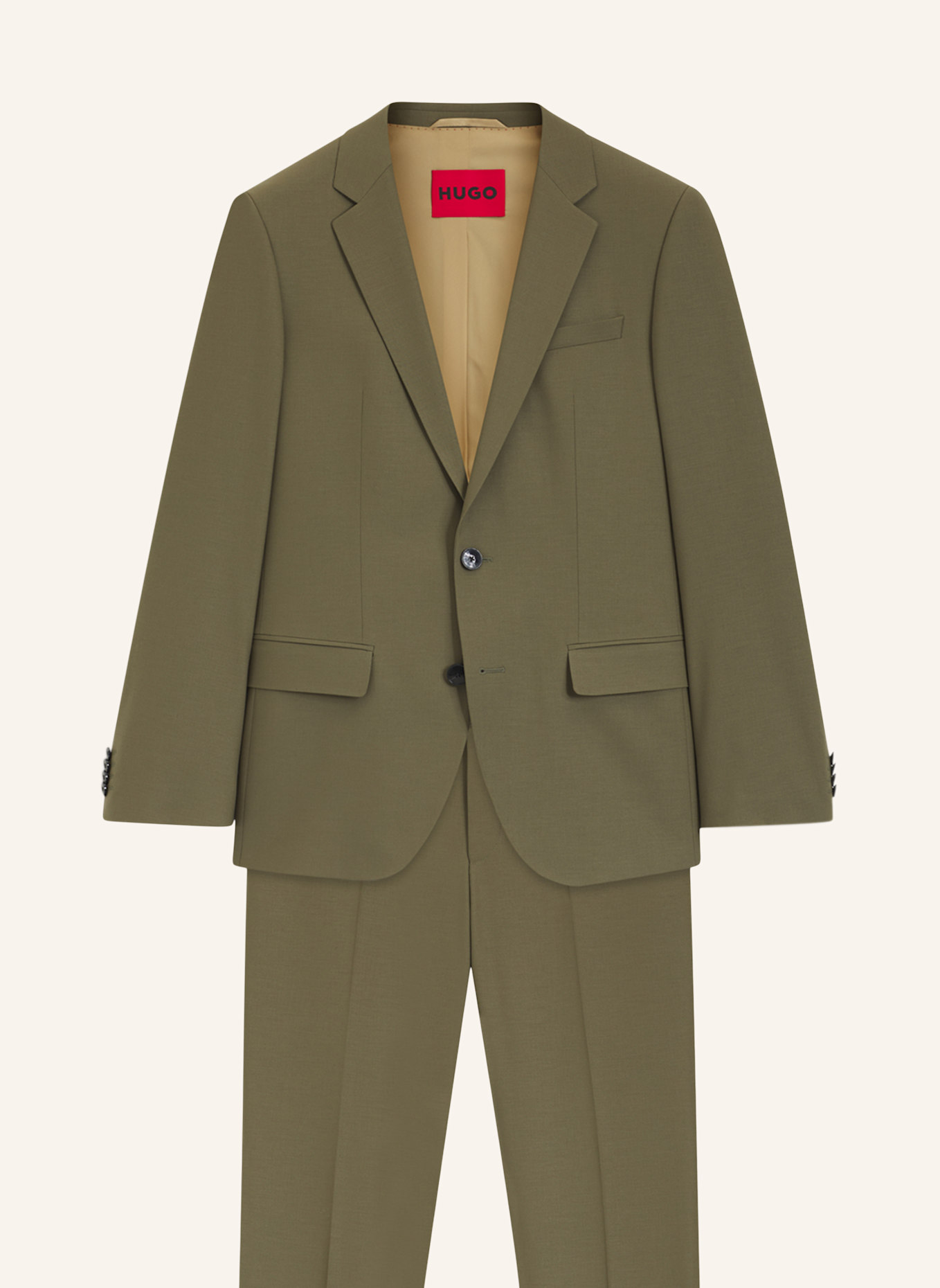 HUGO Business Anzug HENRY/GETLIN232X Slim Fit: OLIV