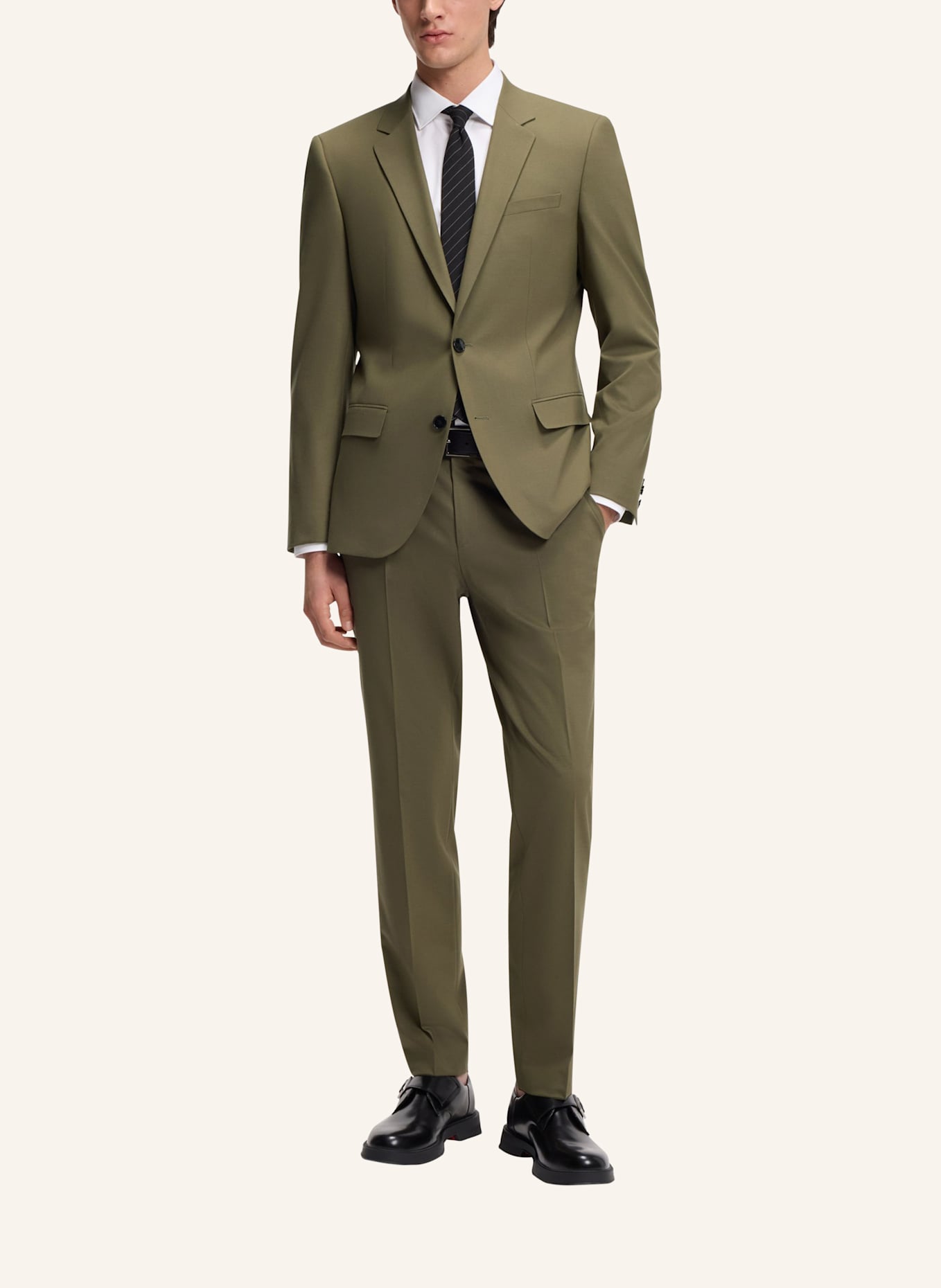 HUGO Business Anzug HENRY/GETLIN232X Slim Fit: OLIV