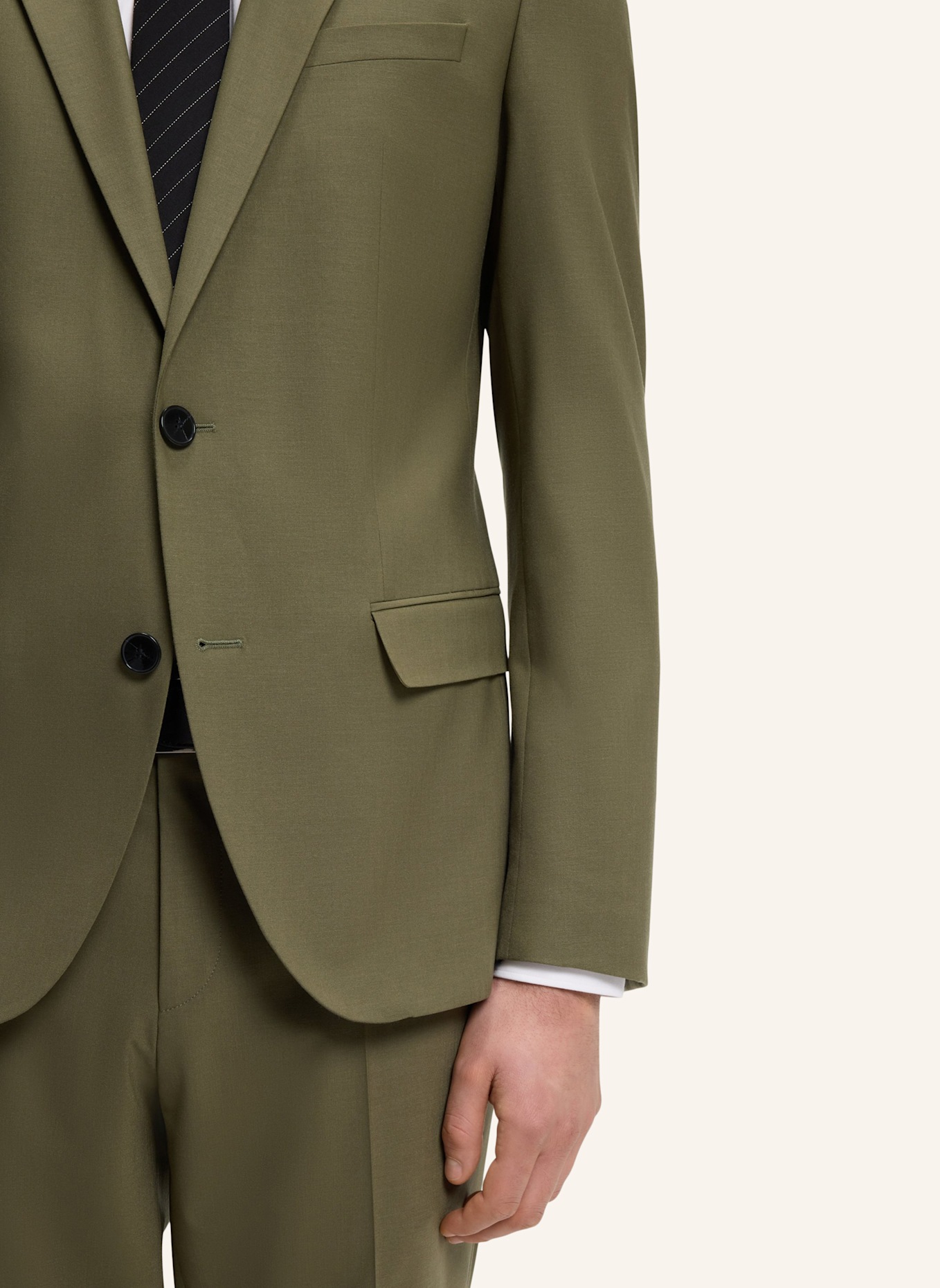 HUGO Business Anzug HENRY/GETLIN232X Slim Fit: OLIV