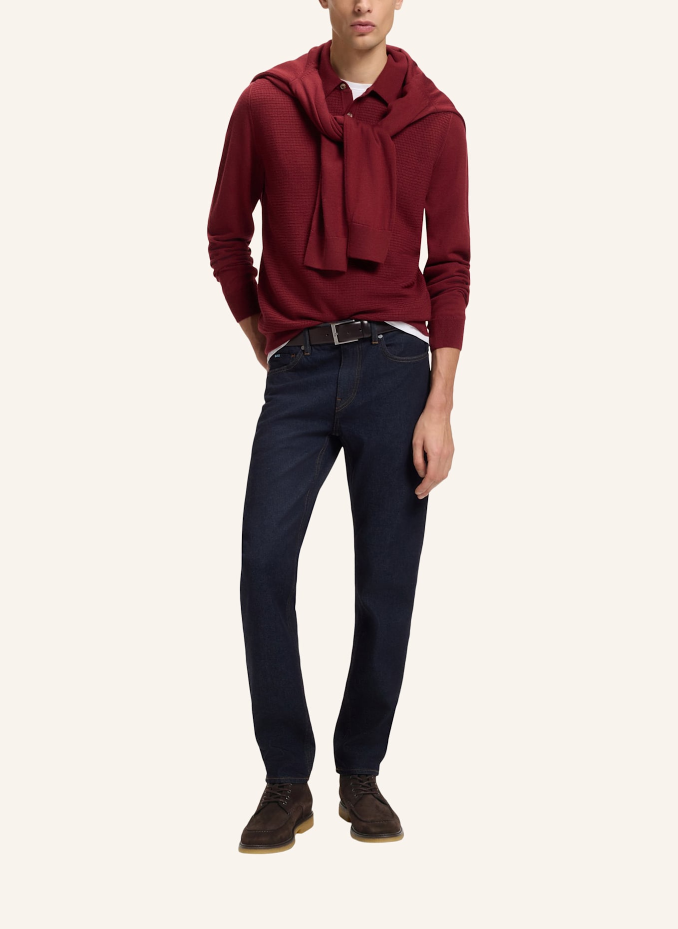 BOSS Stiefel KOPE_HALB_SDVM: DUNKELBRAUN