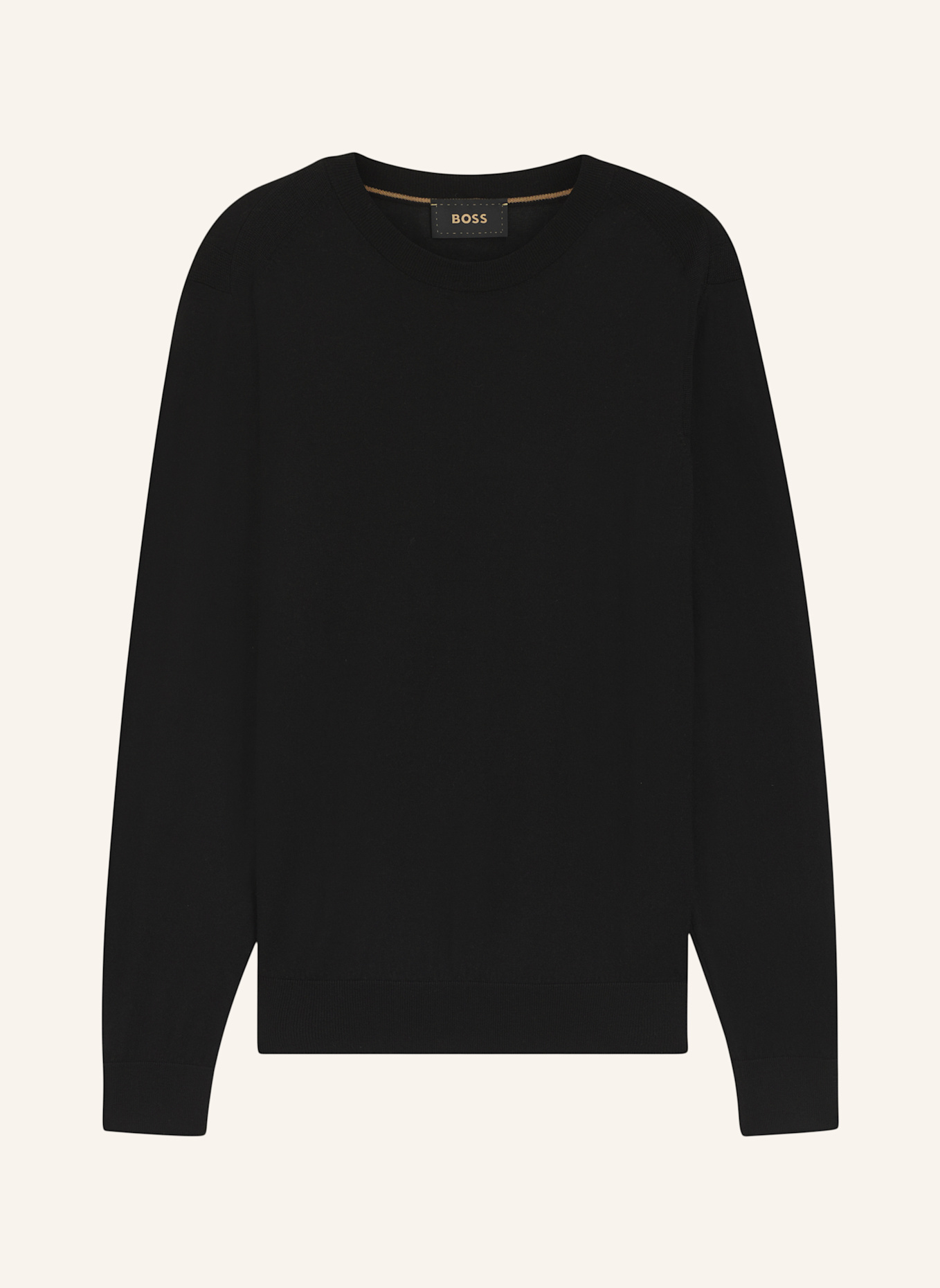 BOSS Pullover L-OVERO Regular Fit: SCHWARZ