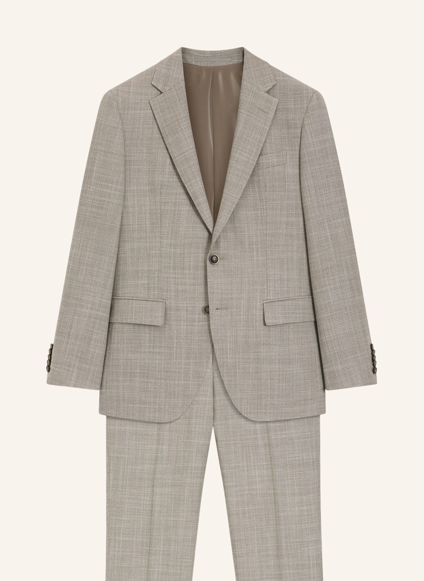 BOSS Business Anzug L-HARVERS-2PCS-241 Slim Fit: KHAKI