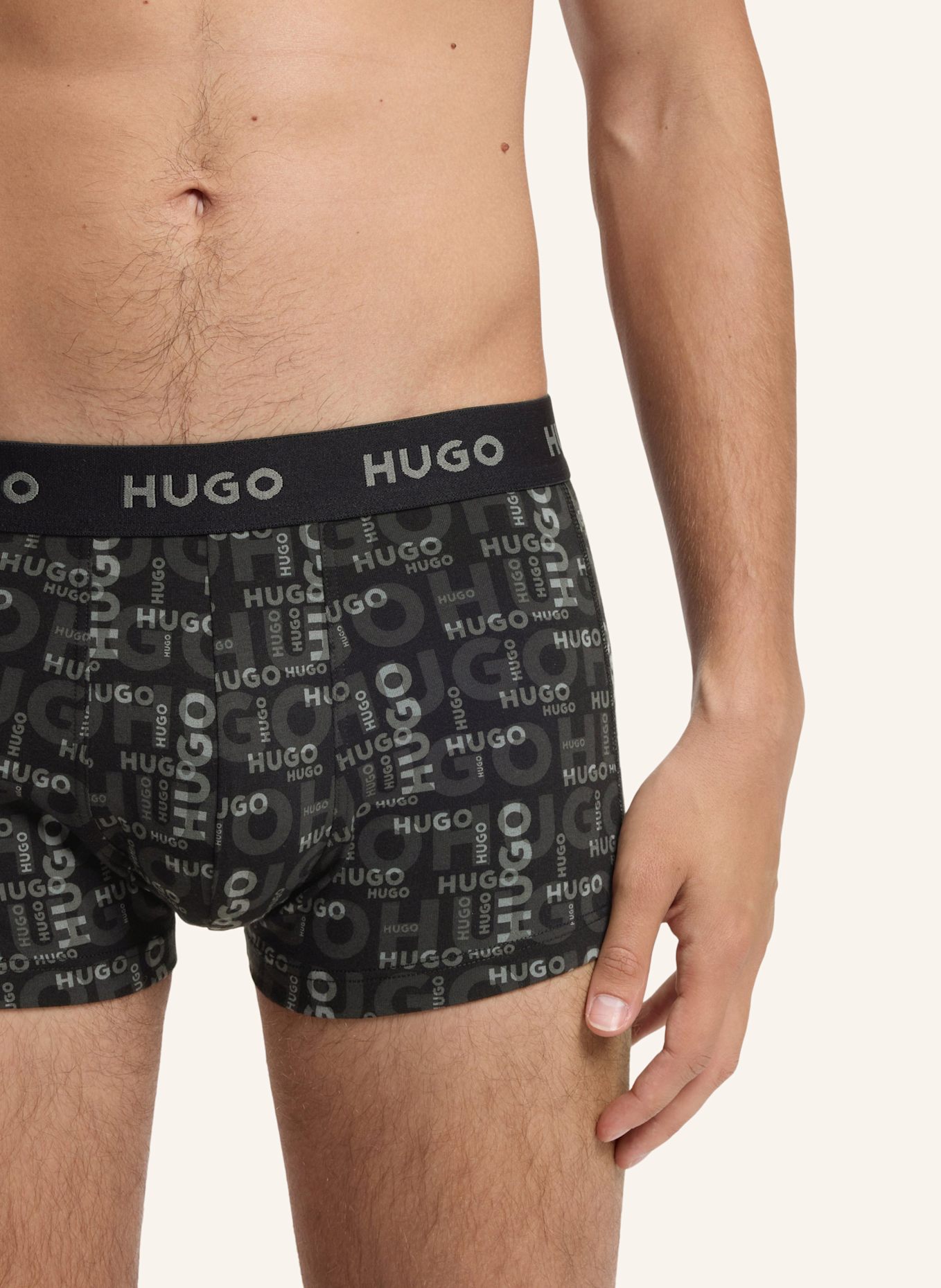 HUGO Boxershort TRUNK TRIPLET DESIGN: WEISS