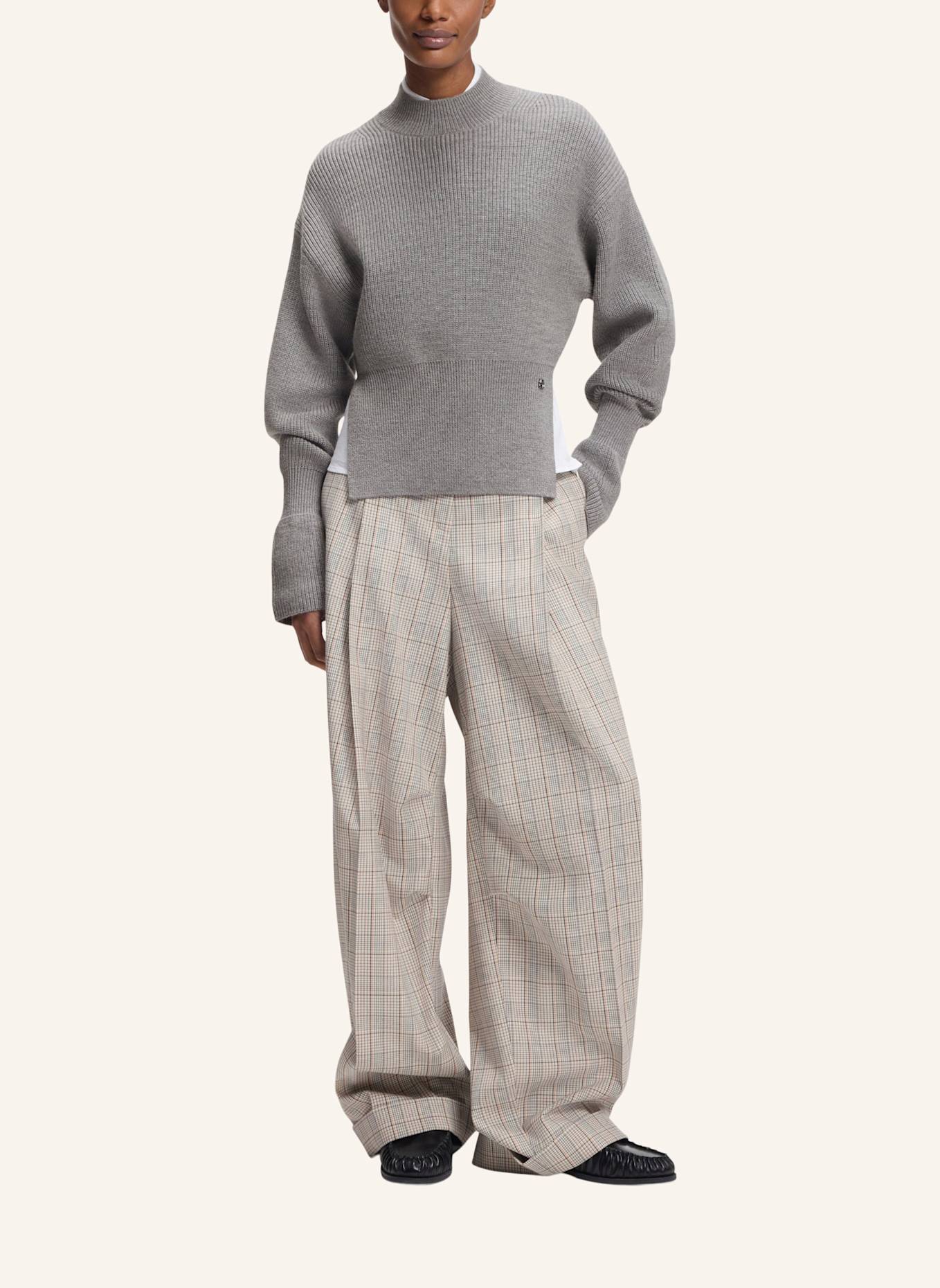 BOSS Pullover FOTUS Regular Fit: GRAU