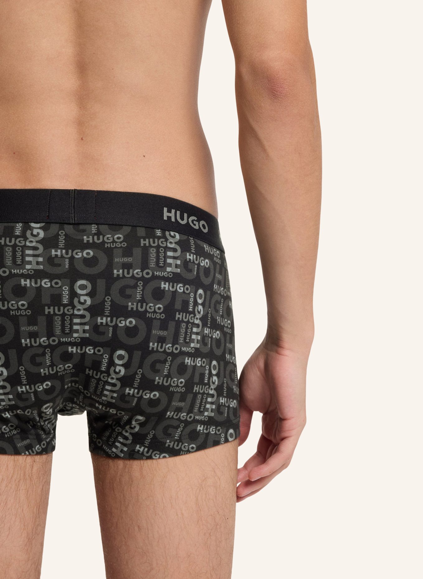 HUGO Boxershort TRUNK TRIPLET DESIGN: WEISS