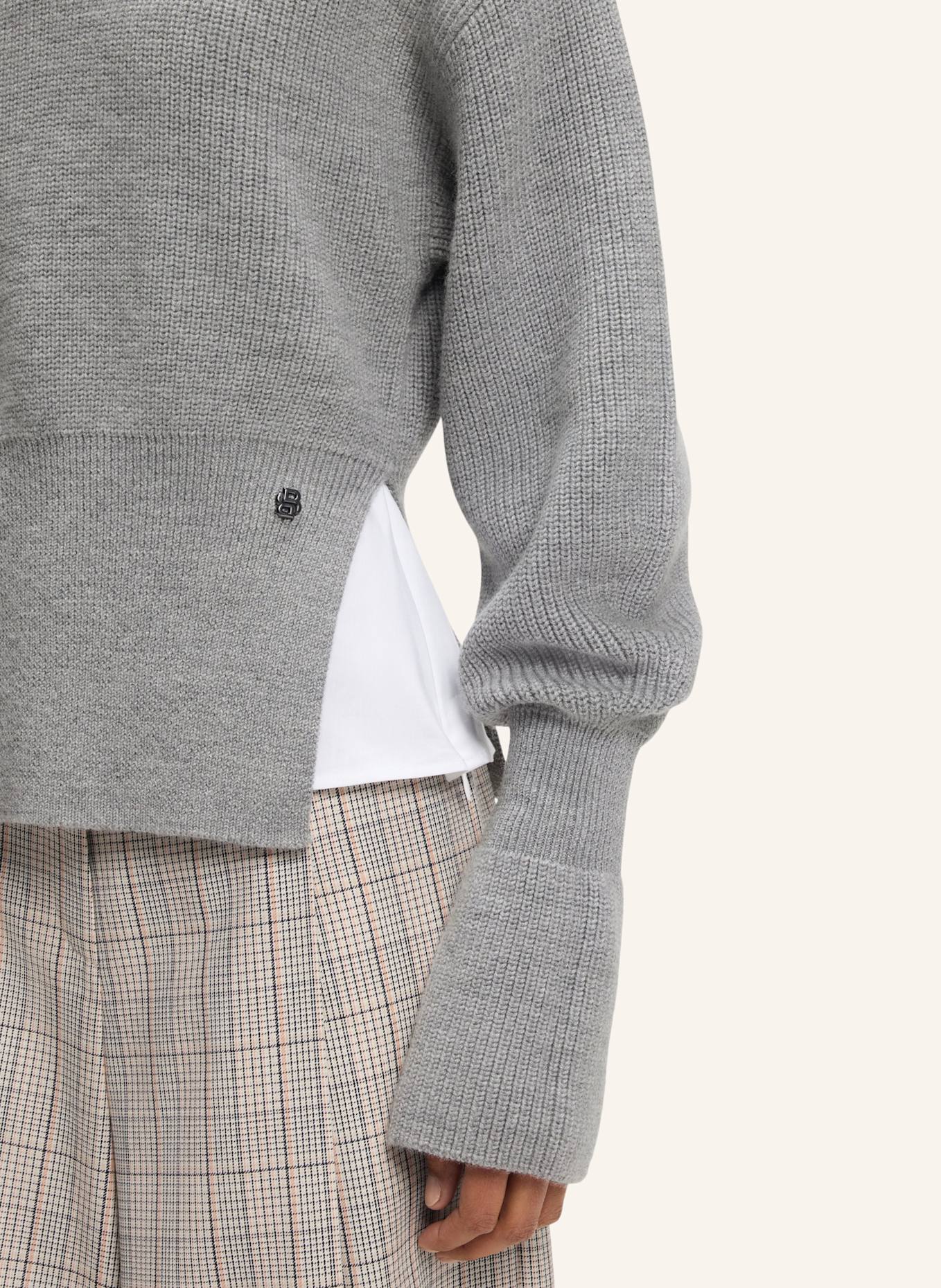 BOSS Pullover FOTUS Regular Fit: GRAU