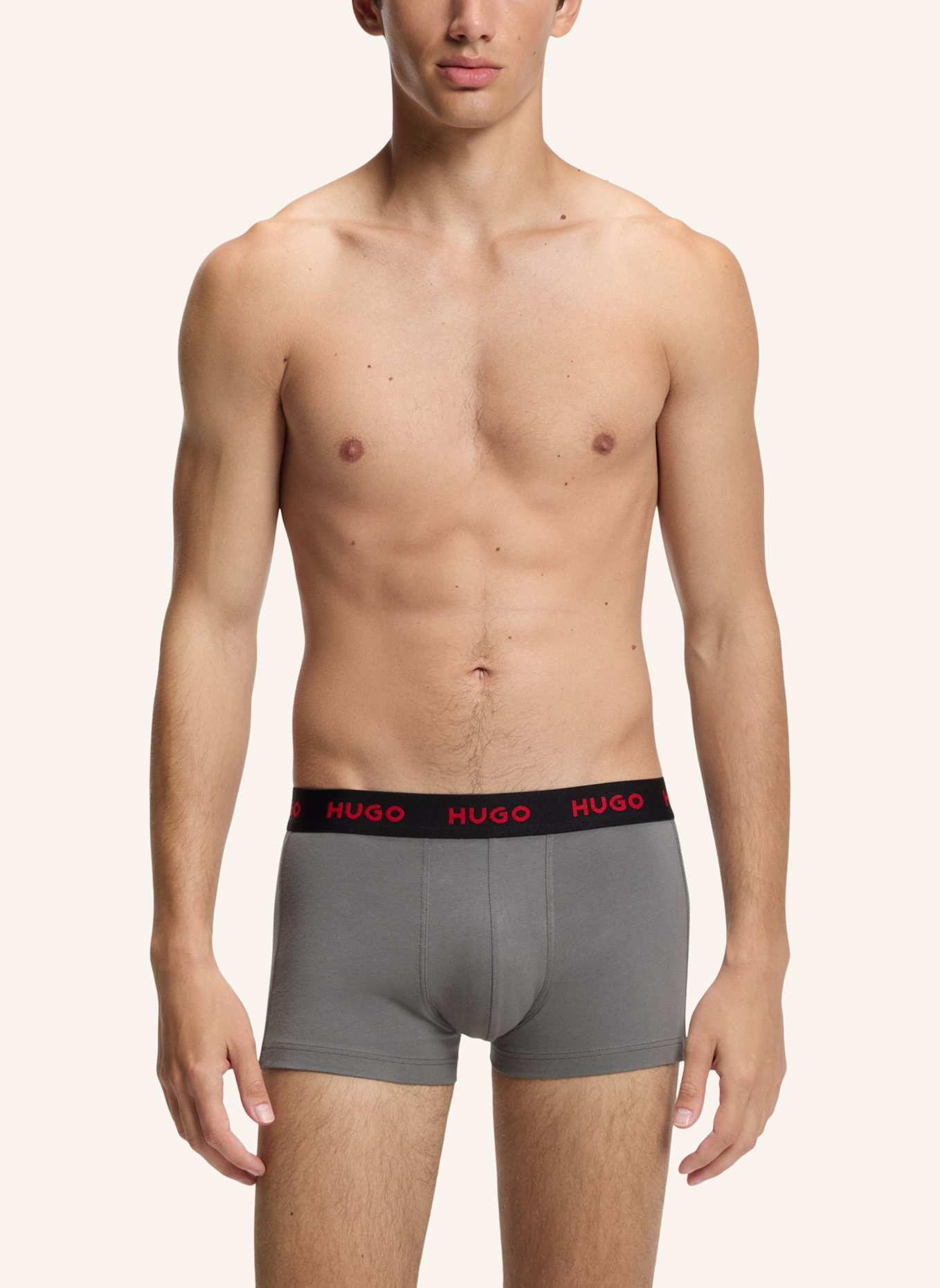 HUGO Boxershort TRUNK TRIPLET DESIGN: WEISS