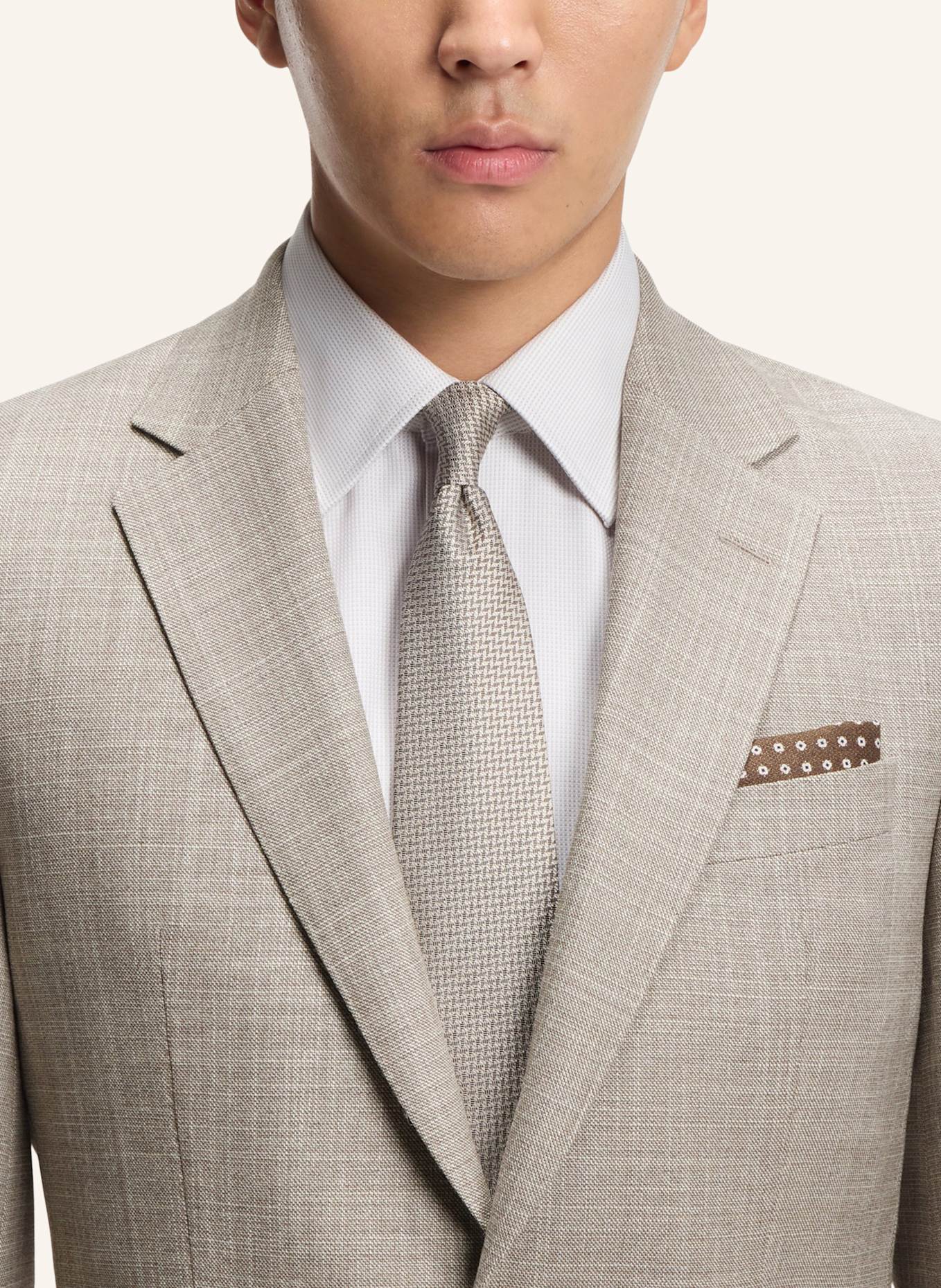 BOSS Business Anzug L-HARVERS-2PCS-241 Slim Fit: KHAKI