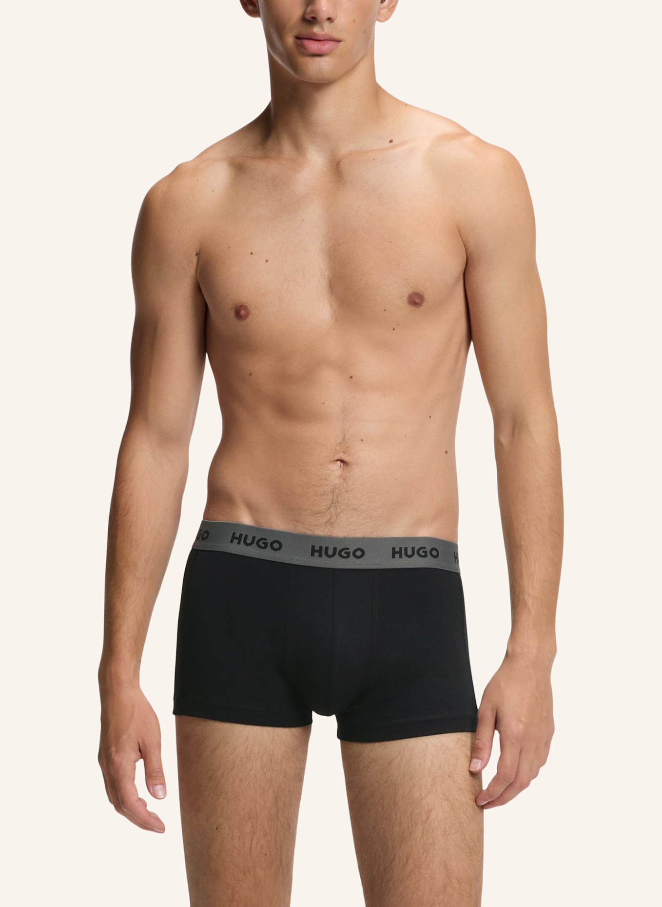 HUGO Boxershort TRUNK TRIPLET DESIGN: WEISS