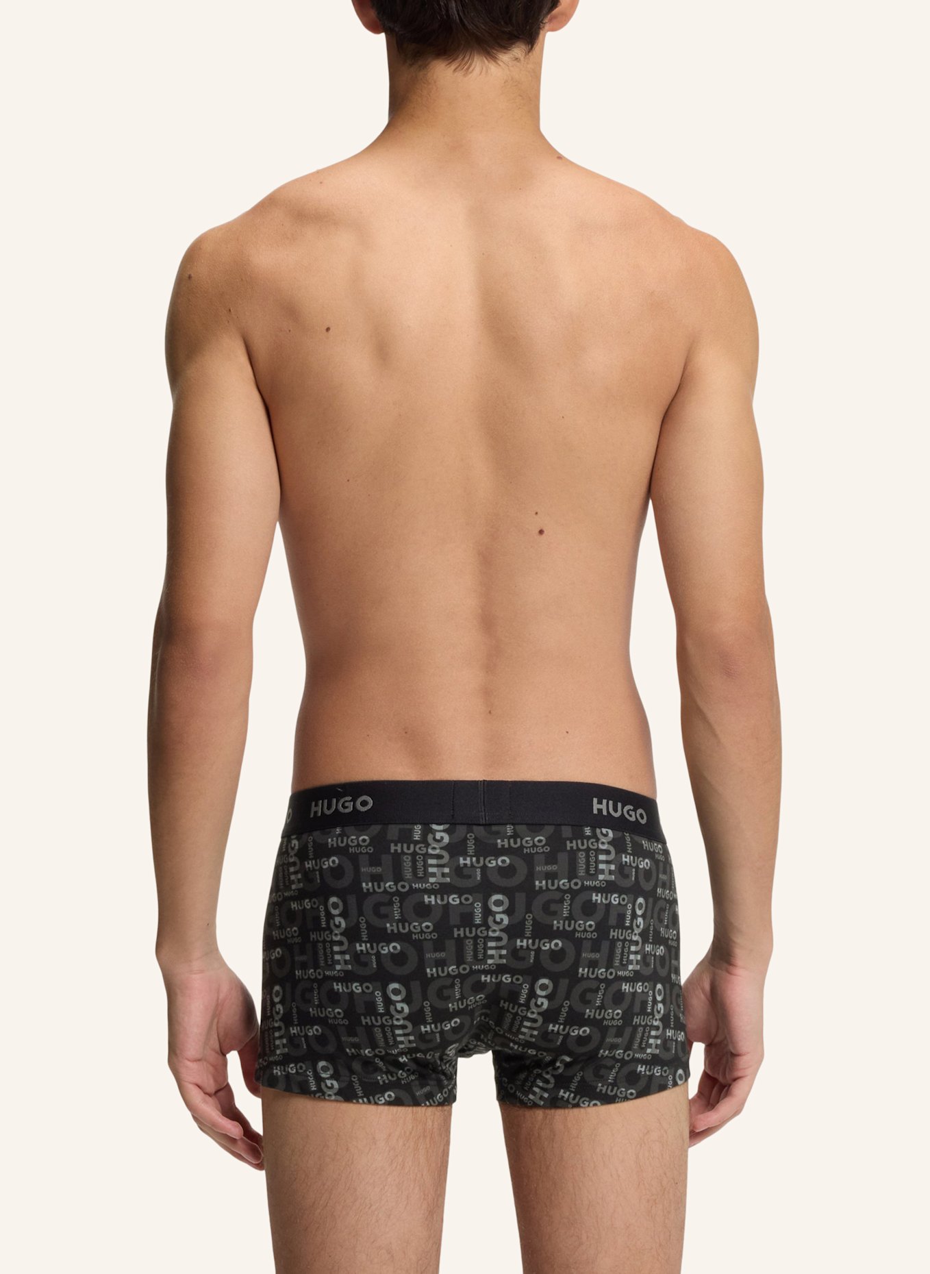 HUGO Boxershort TRUNK TRIPLET DESIGN: WEISS