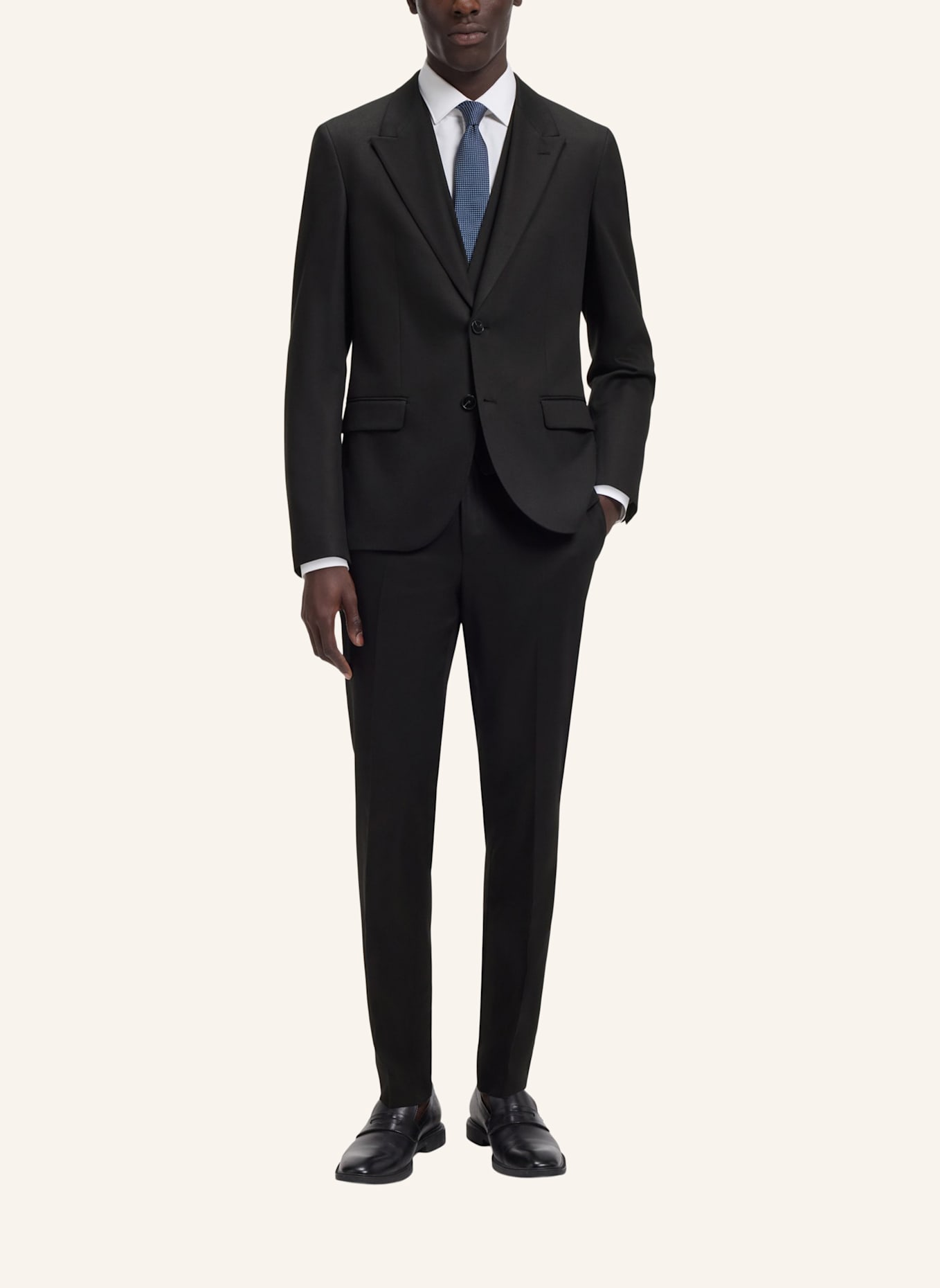 HUGO Business Anzug HENRY/GETLIN242V2X Slim Fit: SCHWARZ