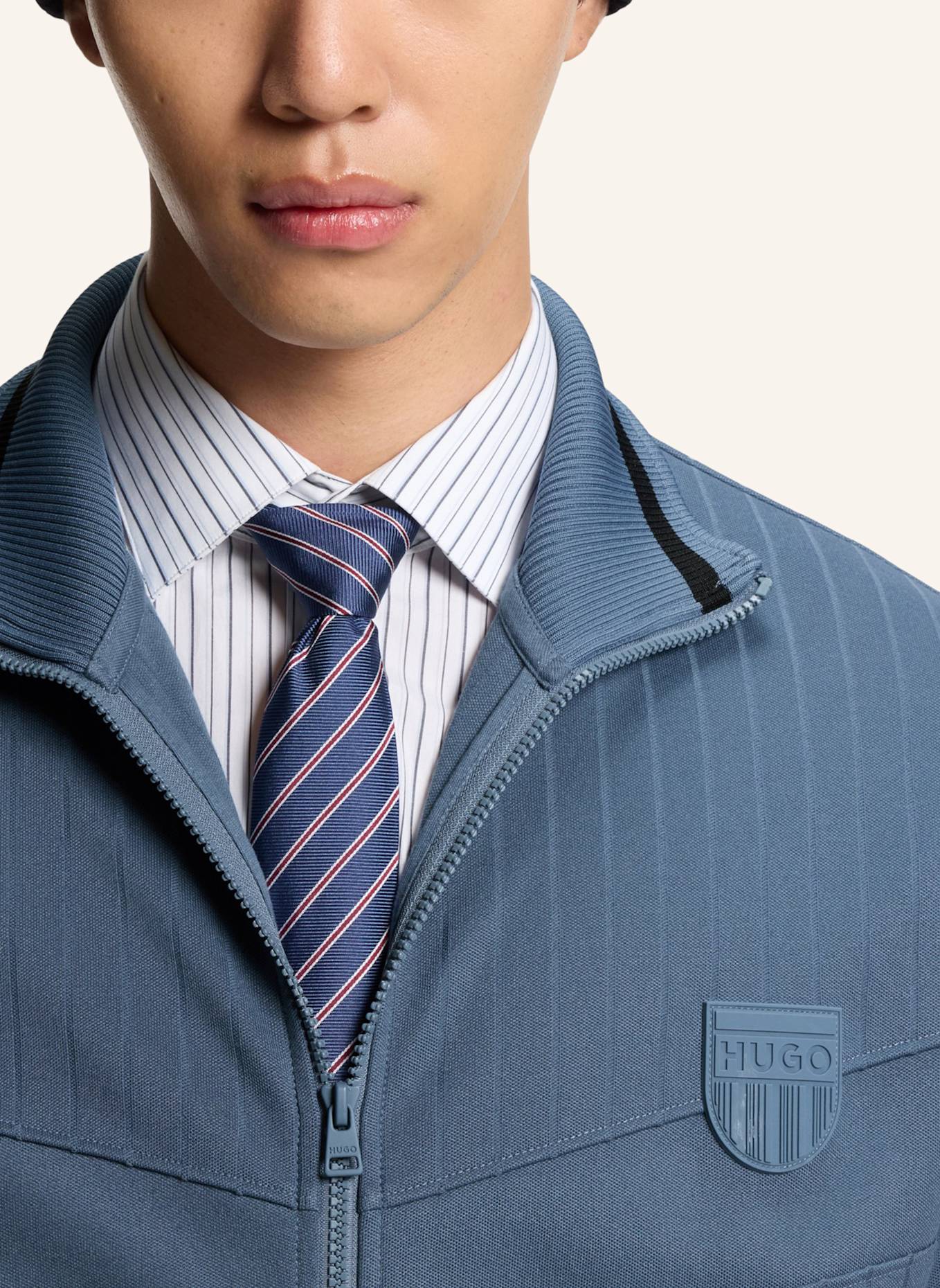 HUGO Sweatshirt DAVRONTO Relaxed Fit: BLAU