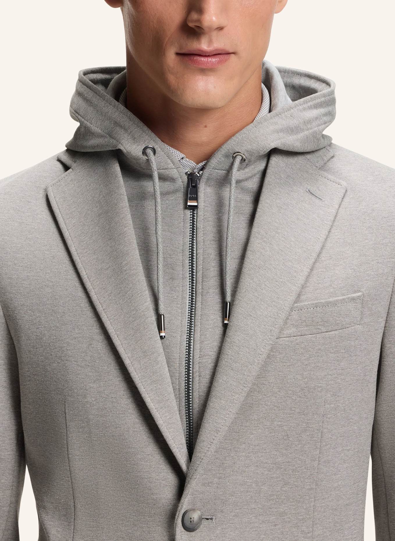 BOSS Blazer C-HANRY-J-HOODIE253F Slim Fit: SILBER