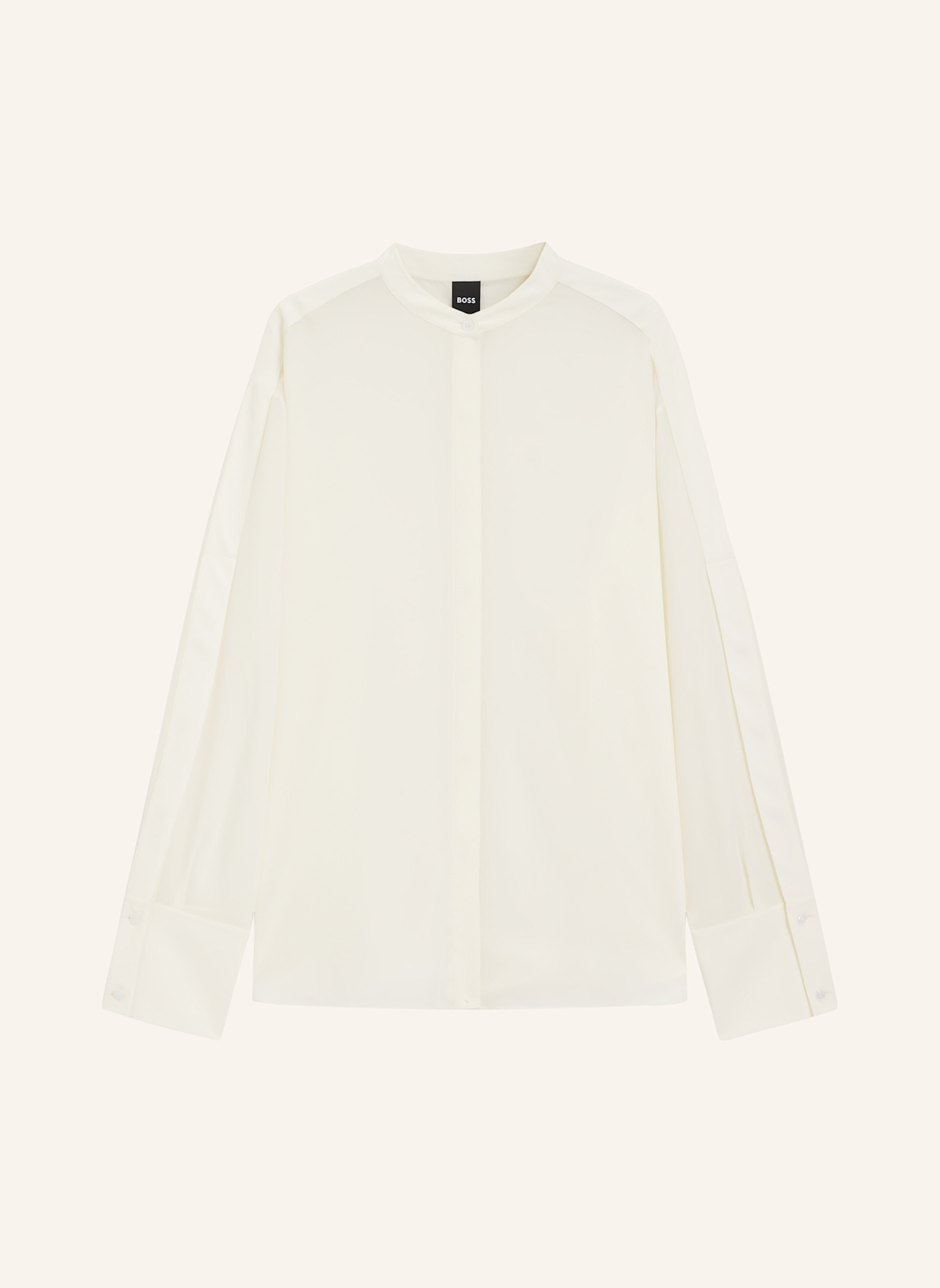 BOSS Business Bluse BOPLIN1 Regular Fit: WEISS