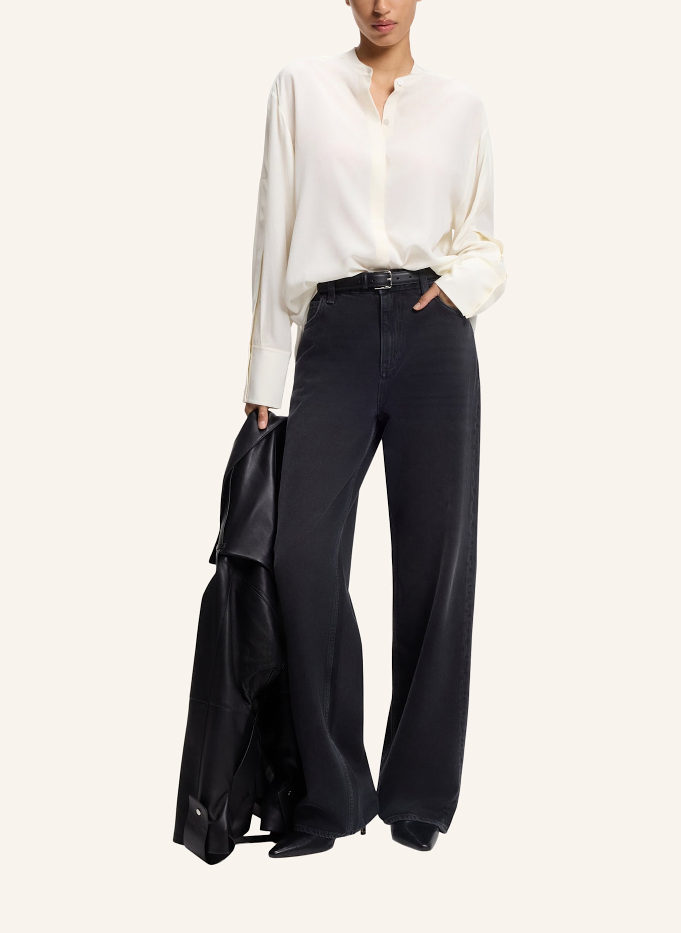 BOSS Business Bluse BOPLIN1 Regular Fit: WEISS