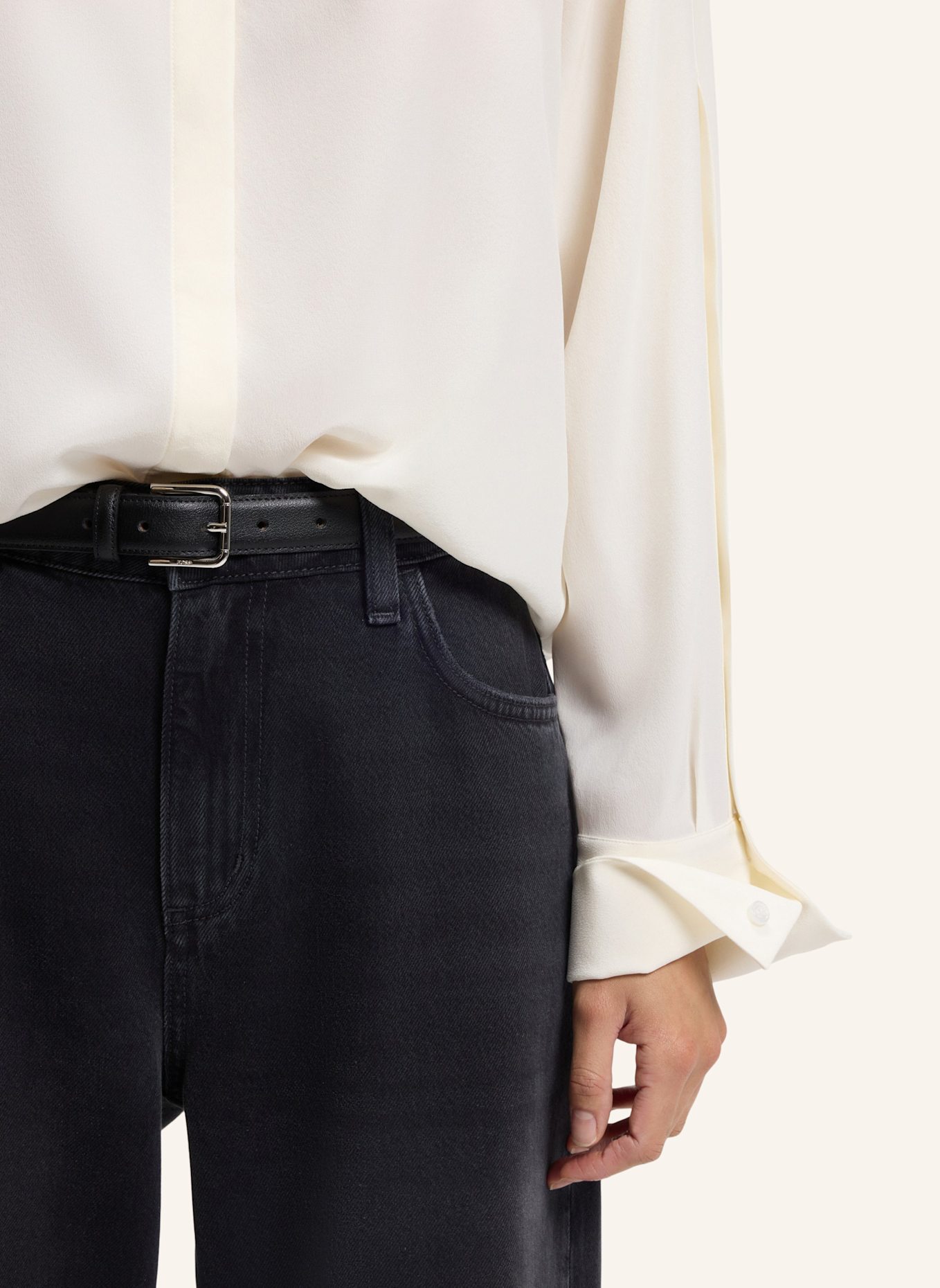 BOSS Business Bluse BOPLIN1 Regular Fit: WEISS