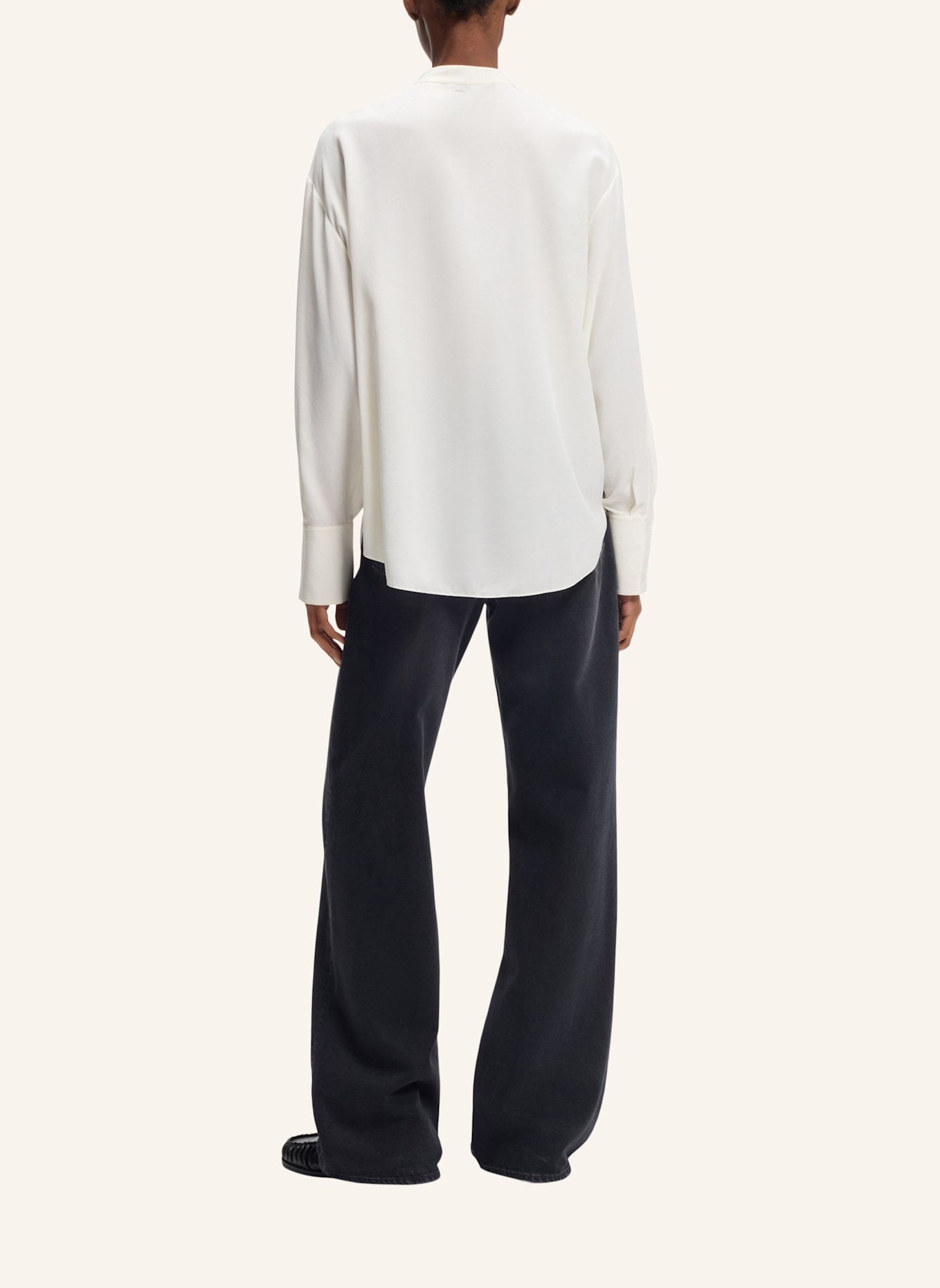 BOSS Business Bluse BOPLIN1 Regular Fit: WEISS