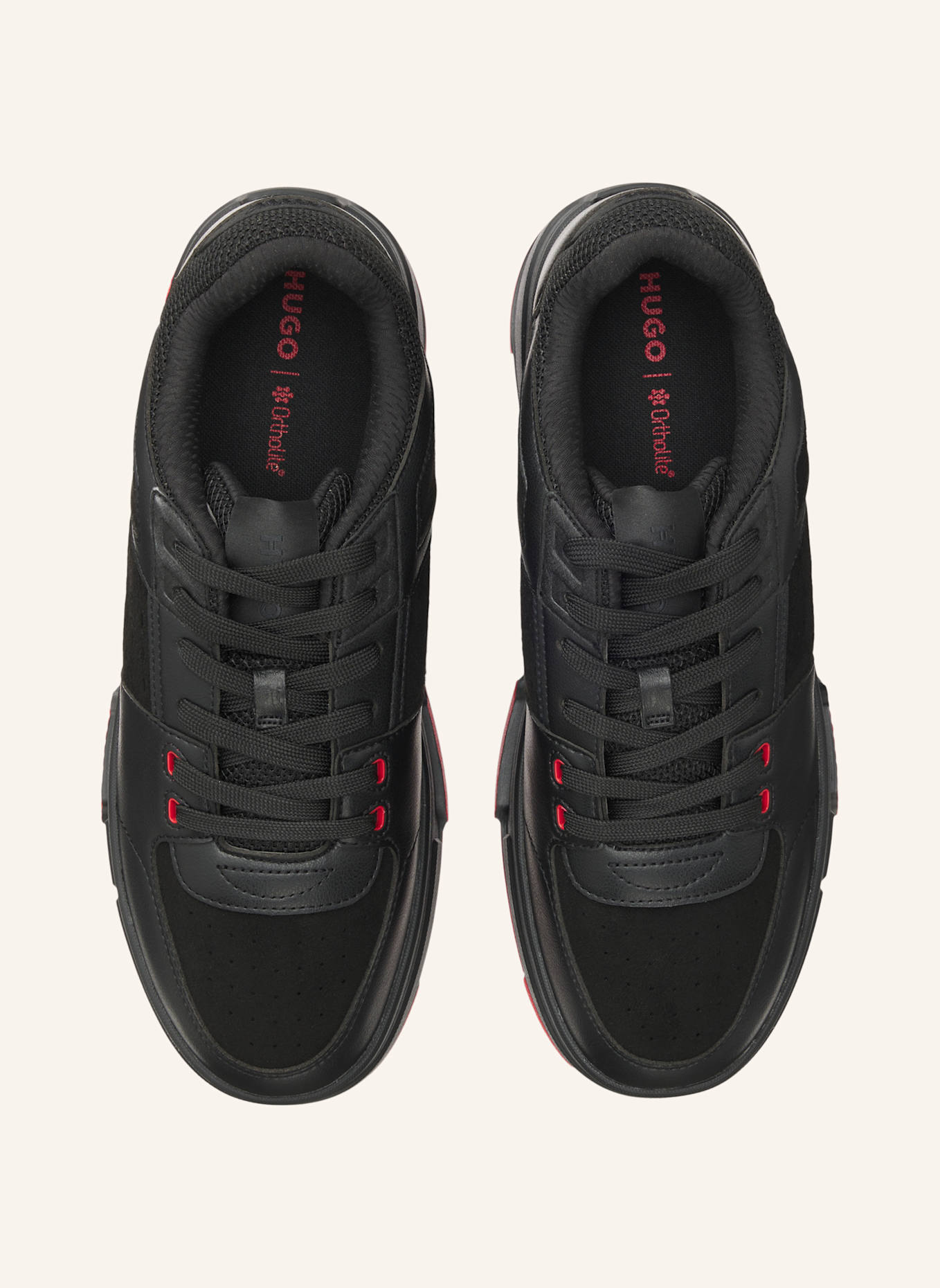 HUGO Sneaker YARROW_TENN_MXPU: SCHWARZ