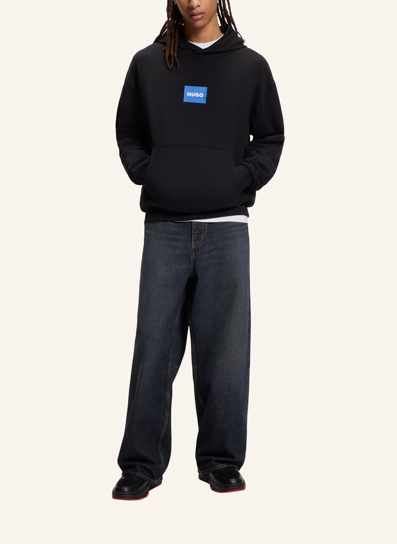 HUGO Sneaker YARROW_TENN_MXPU: SCHWARZ