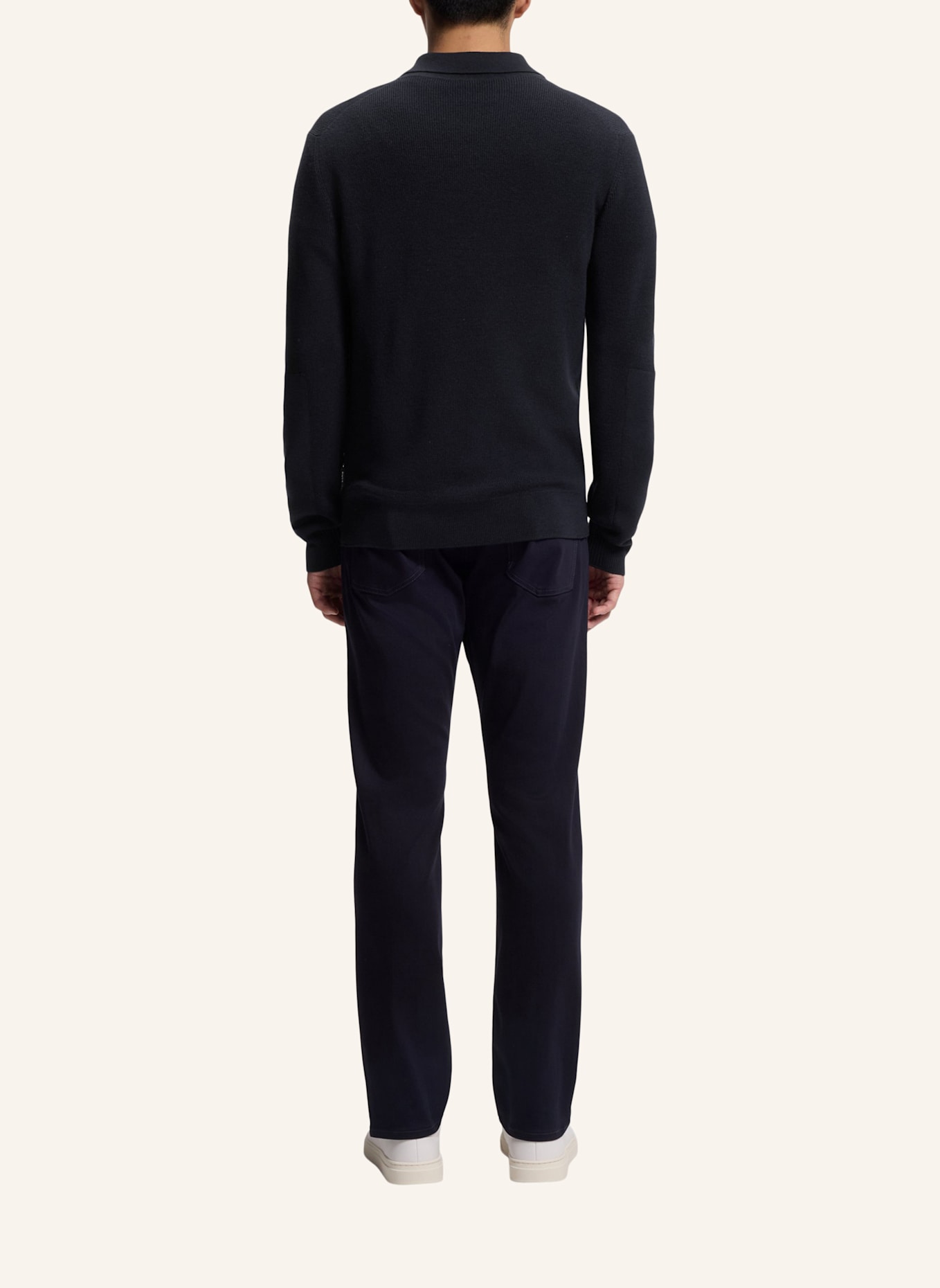 BOSS Pullover P-ULANDO Regular Fit: DUNKELBLAU