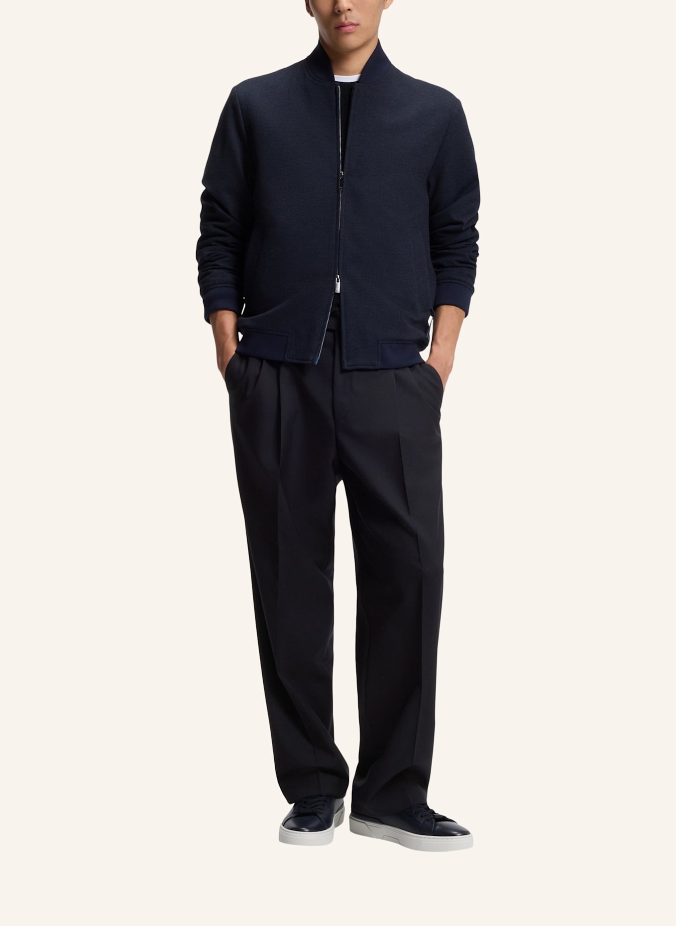 BOSS Business Hose C-PAT-DPL-BB-254 Tapered Fit: DUNKELBLAU