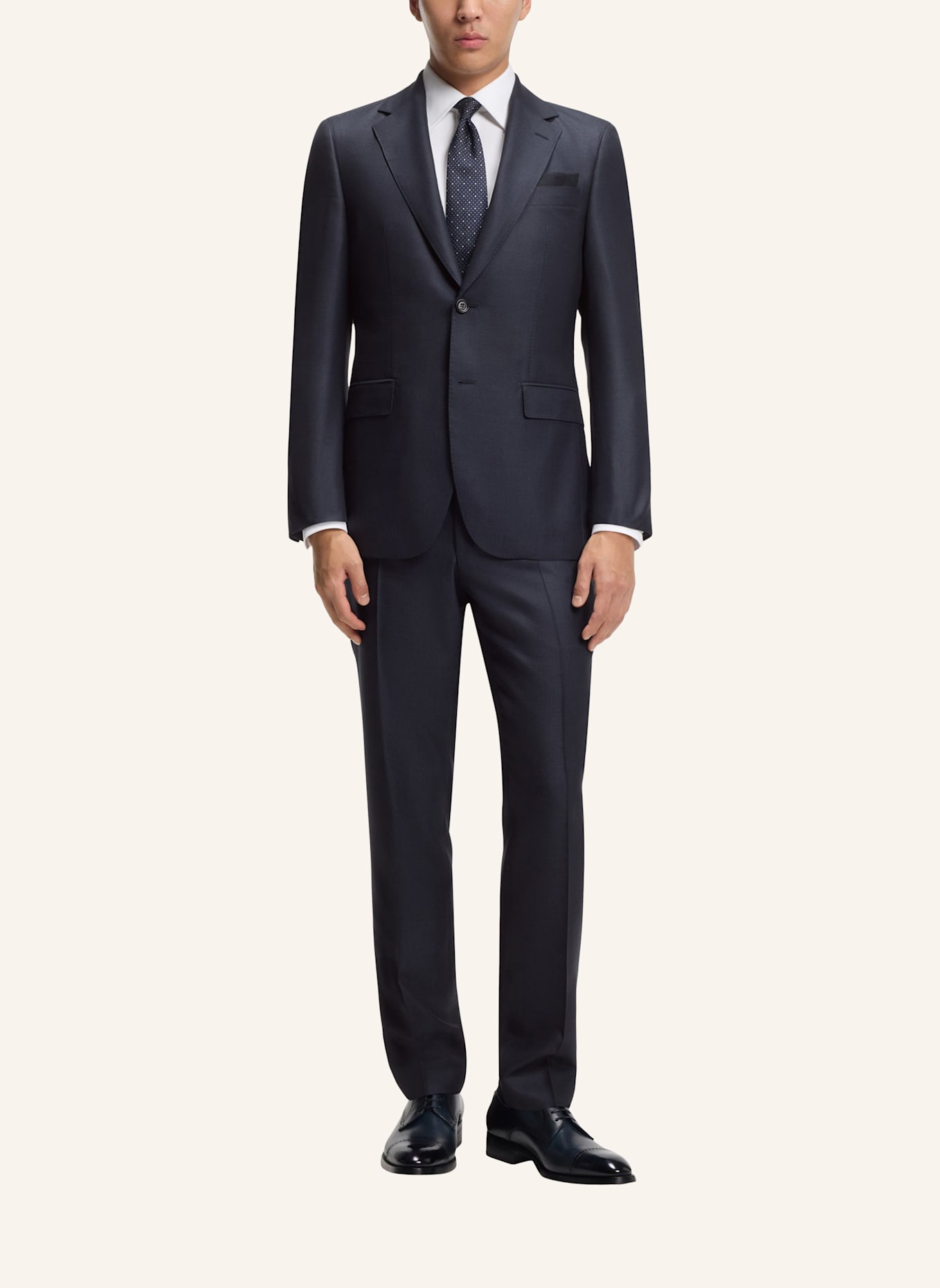 BOSS Business Anzug L-JARROD-2PCS-241 Regular Fit: DUNKELBLAU