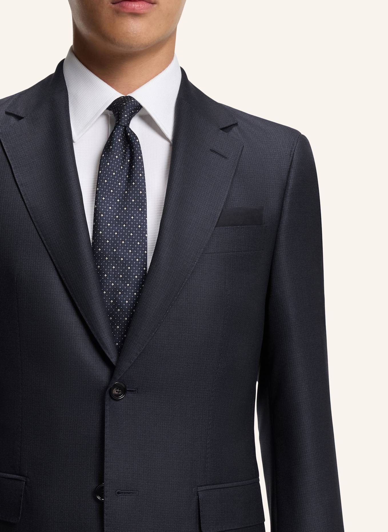 BOSS Business Anzug L-JARROD-2PCS-241 Regular Fit: DUNKELBLAU