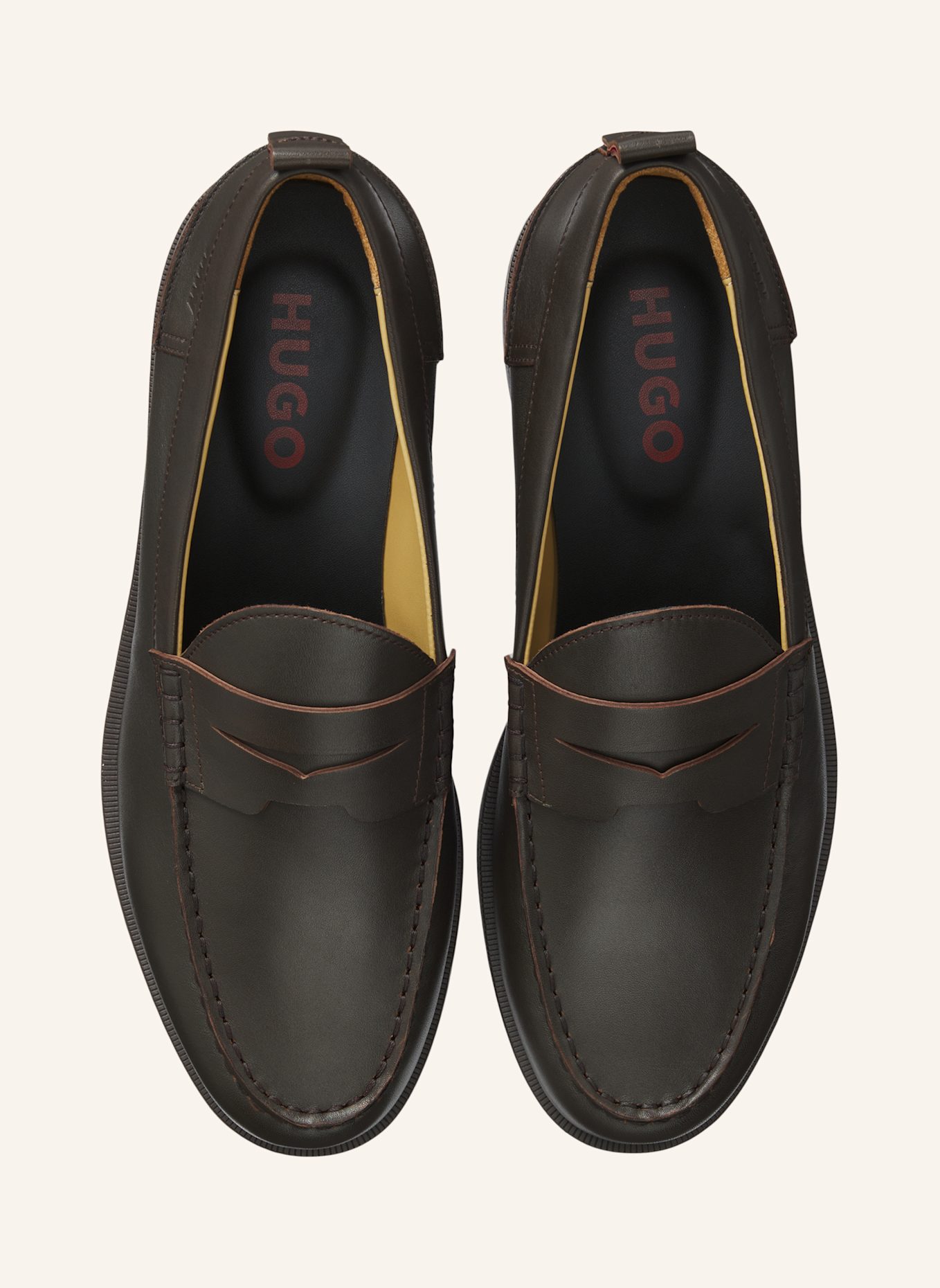 HUGO Casual Slipper VARIAN_LOAF_LTPE: DUNKELBRAUN