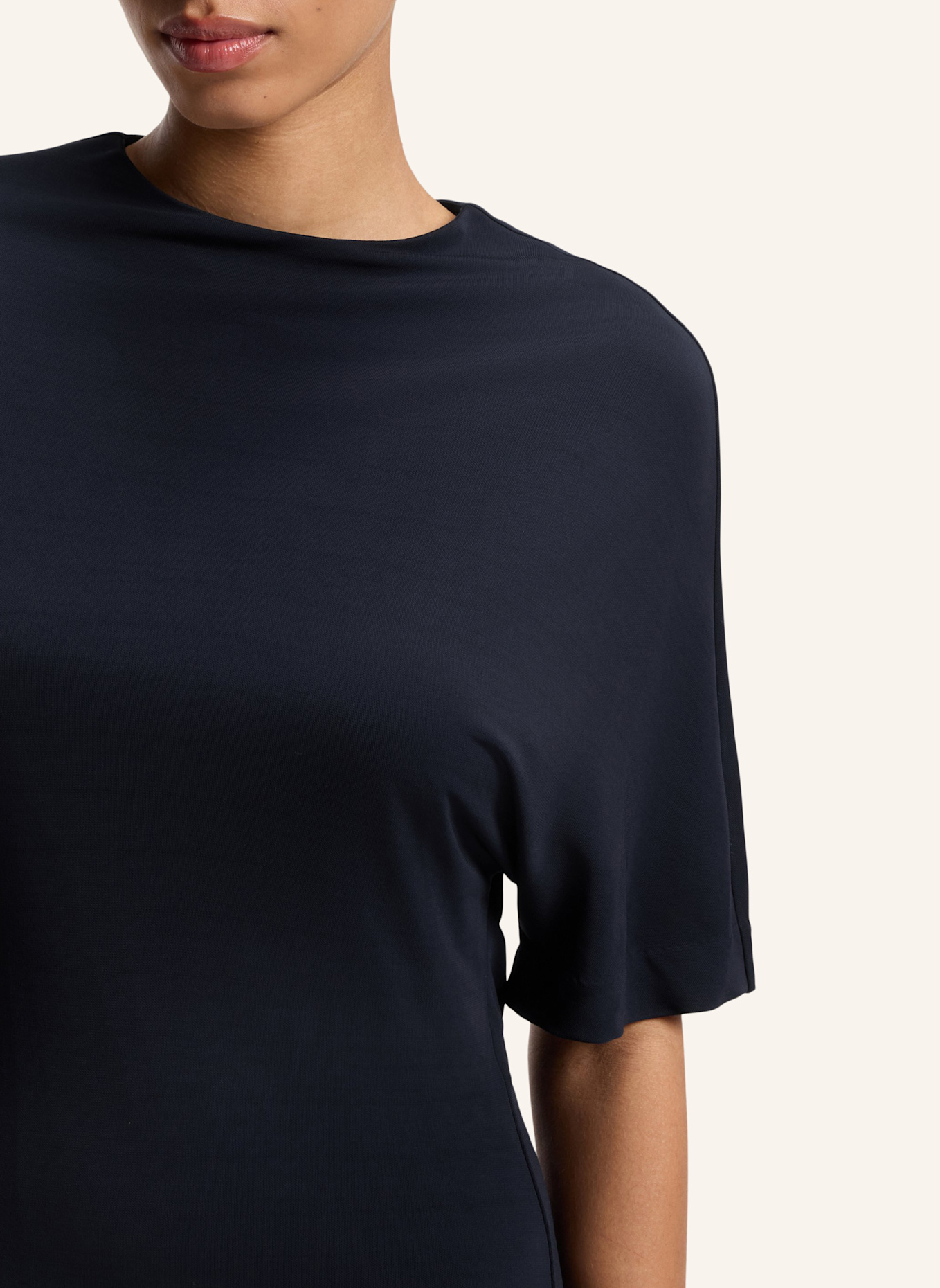 BOSS Jersey-Kleid EMEIRA Slim Fit: DUNKELBLAU