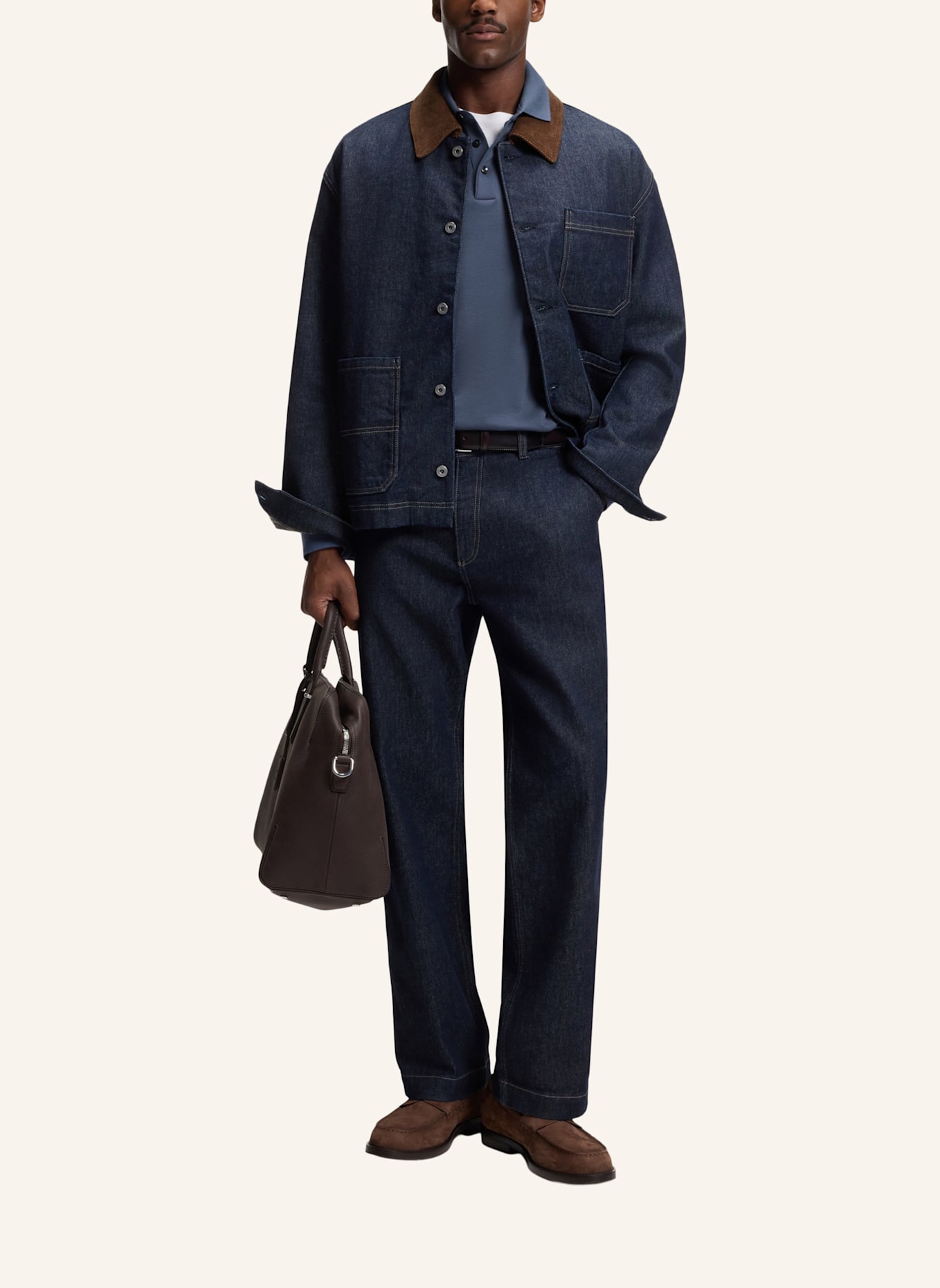 BOSS Jersey-Poloshirt PADO: BLAUGRAU