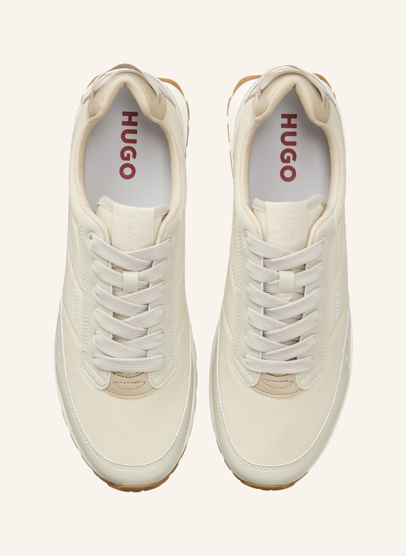 HUGO Sneaker ICELIN_RUNN_NYPTPU: BEIGE