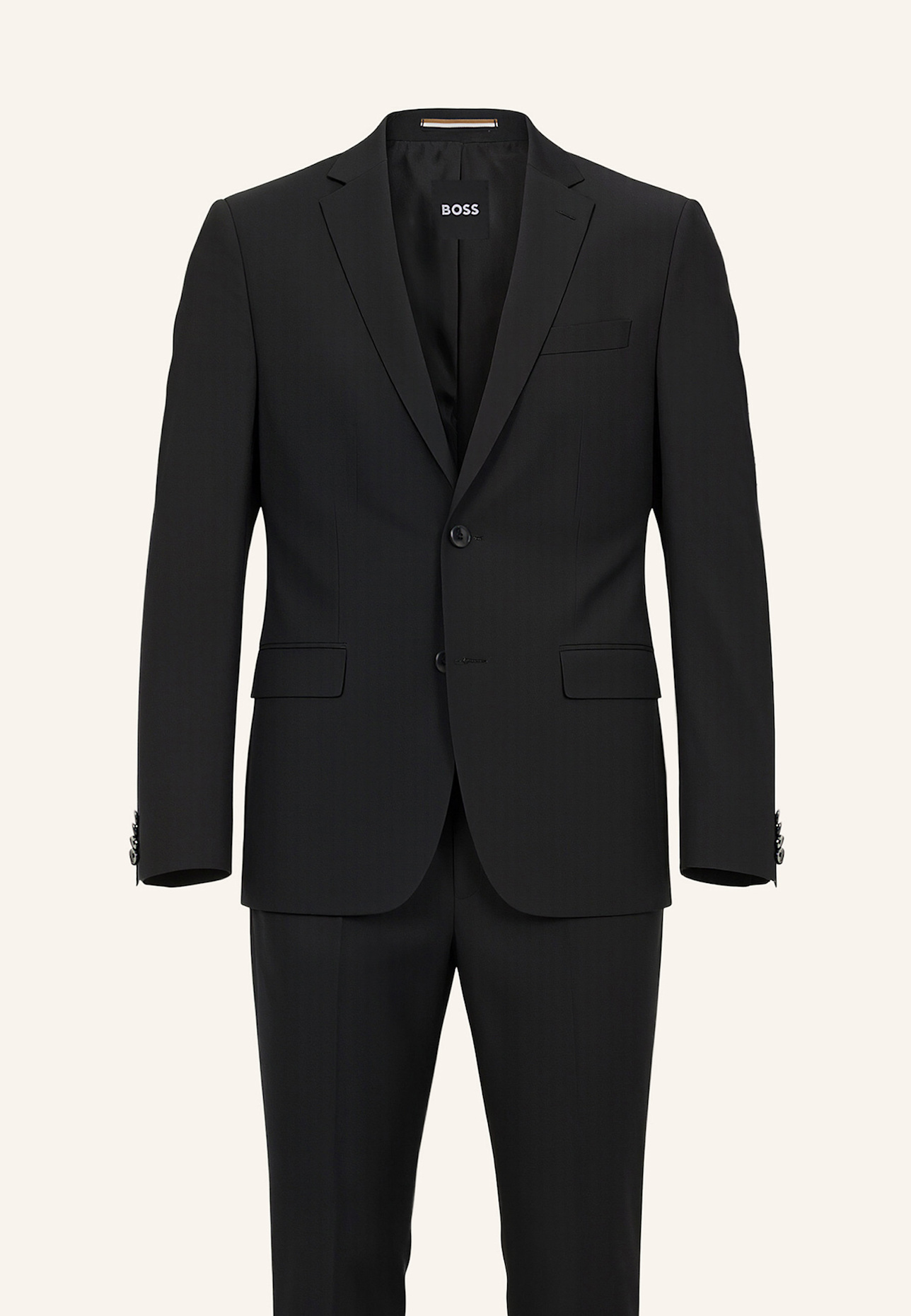 BOSS Business Anzug H-HUGE-2PCS-224 Slim Fit: DUNKELGRAU