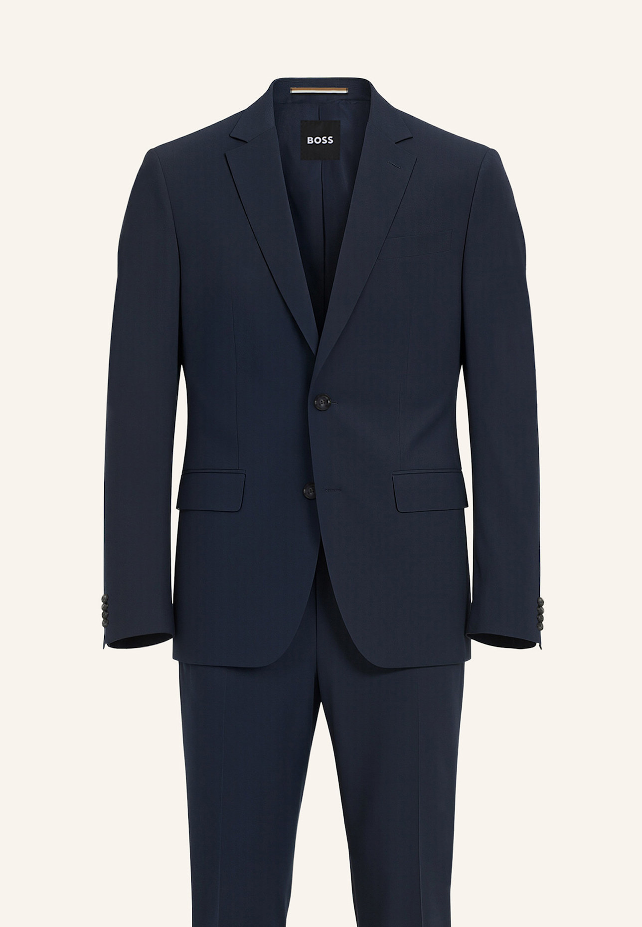 BOSS Business Anzug H-HUGE-2PCS-253 Slim Fit: DUNKELBLAU