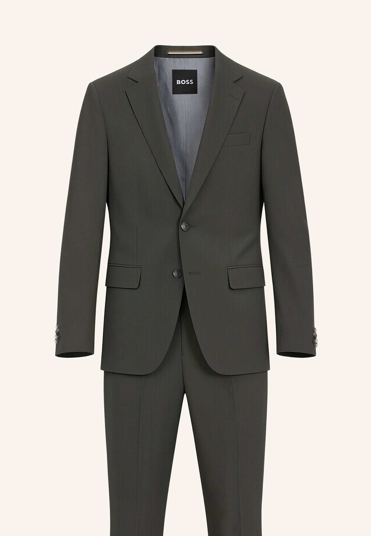 BOSS Business Anzug H-HUGE-2PCS-253 Slim Fit: GRÜN