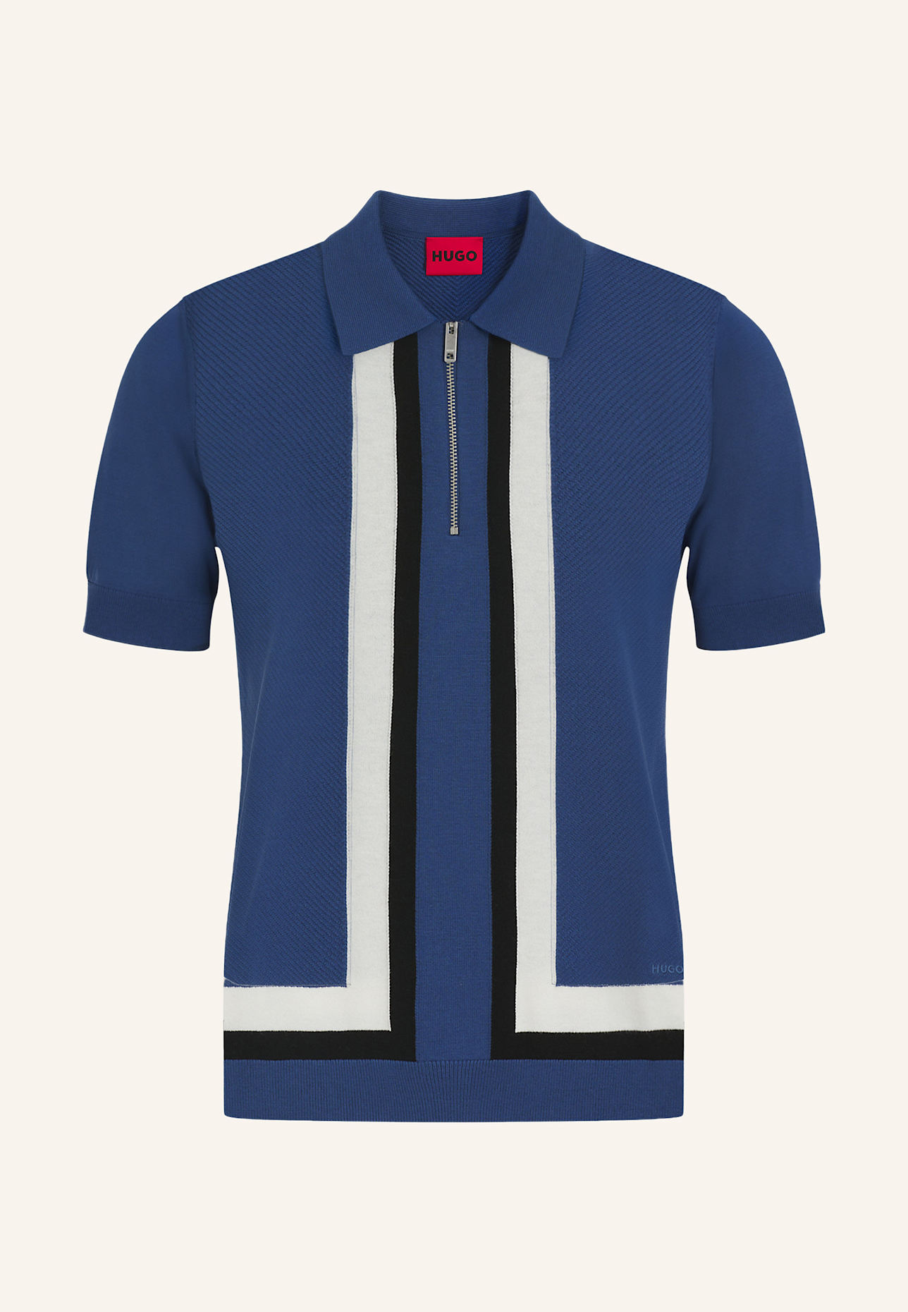 HUGO Pullover SHOLPONE Relaxed Fit: BLAU